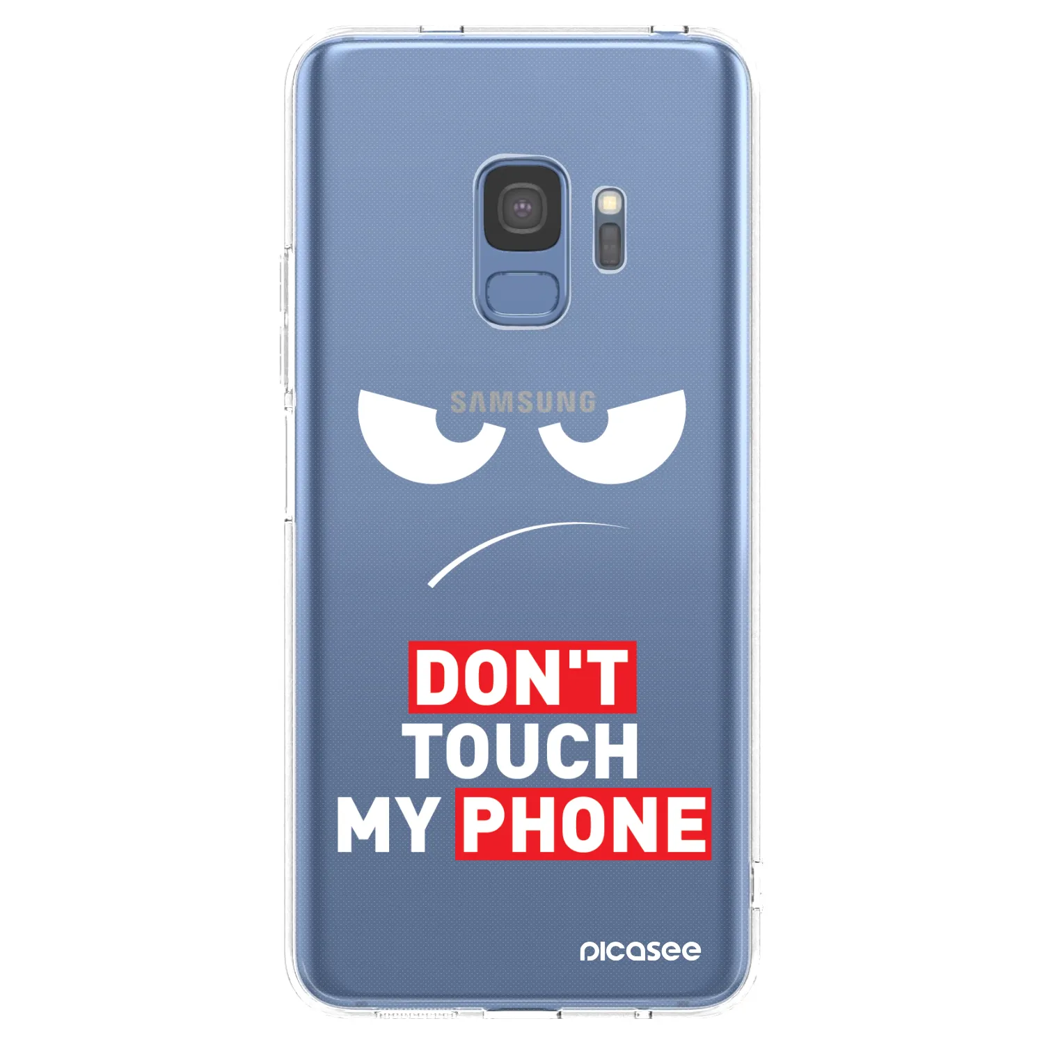 Picasee husă transparentă din silicon pentru Samsung Galaxy S9 G960F - Angry Eyes - Transparent