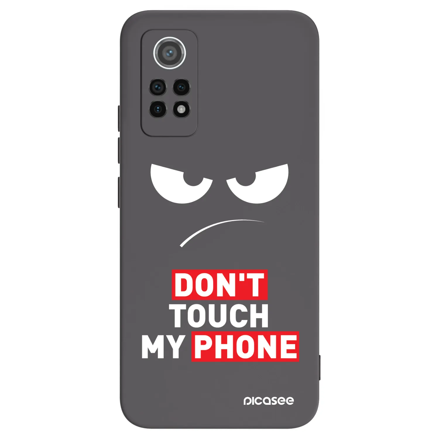 Picasee husă neagră din silicon pentru Xiaomi Redmi Note 12 Pro 4G - Angry Eyes - Transparent