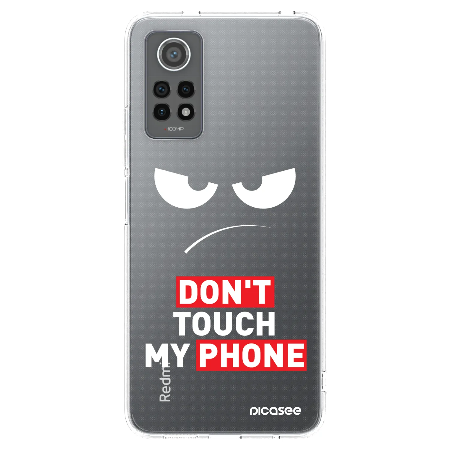Picasee husă transparentă din silicon pentru Xiaomi Redmi Note 12 Pro 4G - Angry Eyes - Transparent