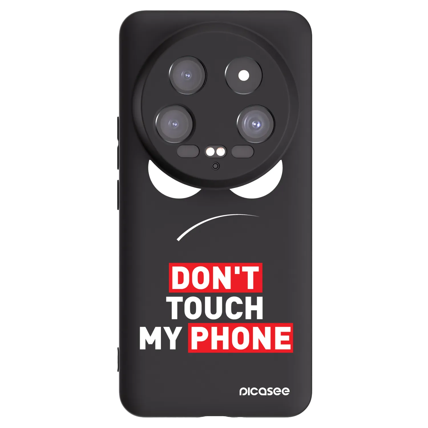 Picasee husă neagră din silicon pentru Xiaomi 14 Ultra - Angry Eyes - Transparent