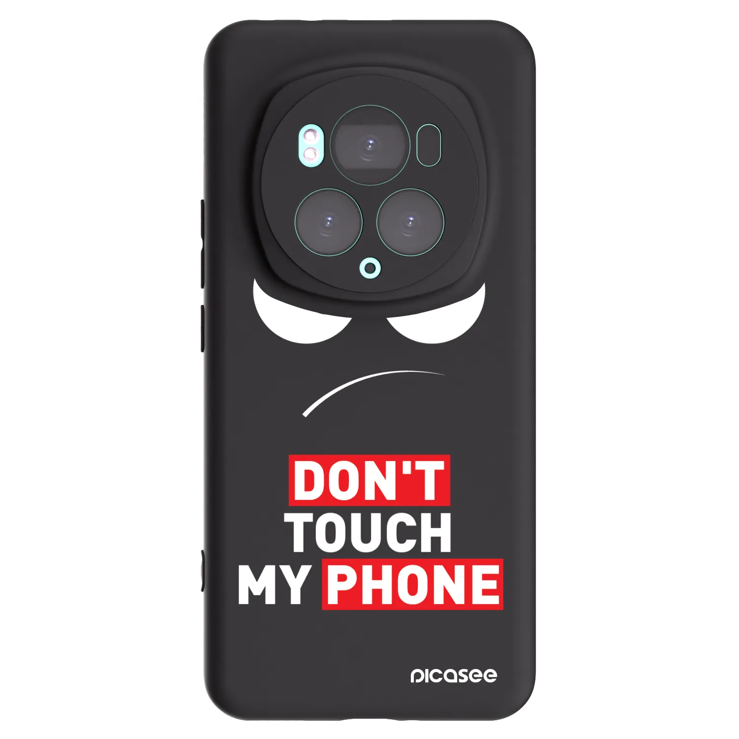 Picasee husă neagră din silicon pentru Honor Magic6 Pro - Angry Eyes - Transparent