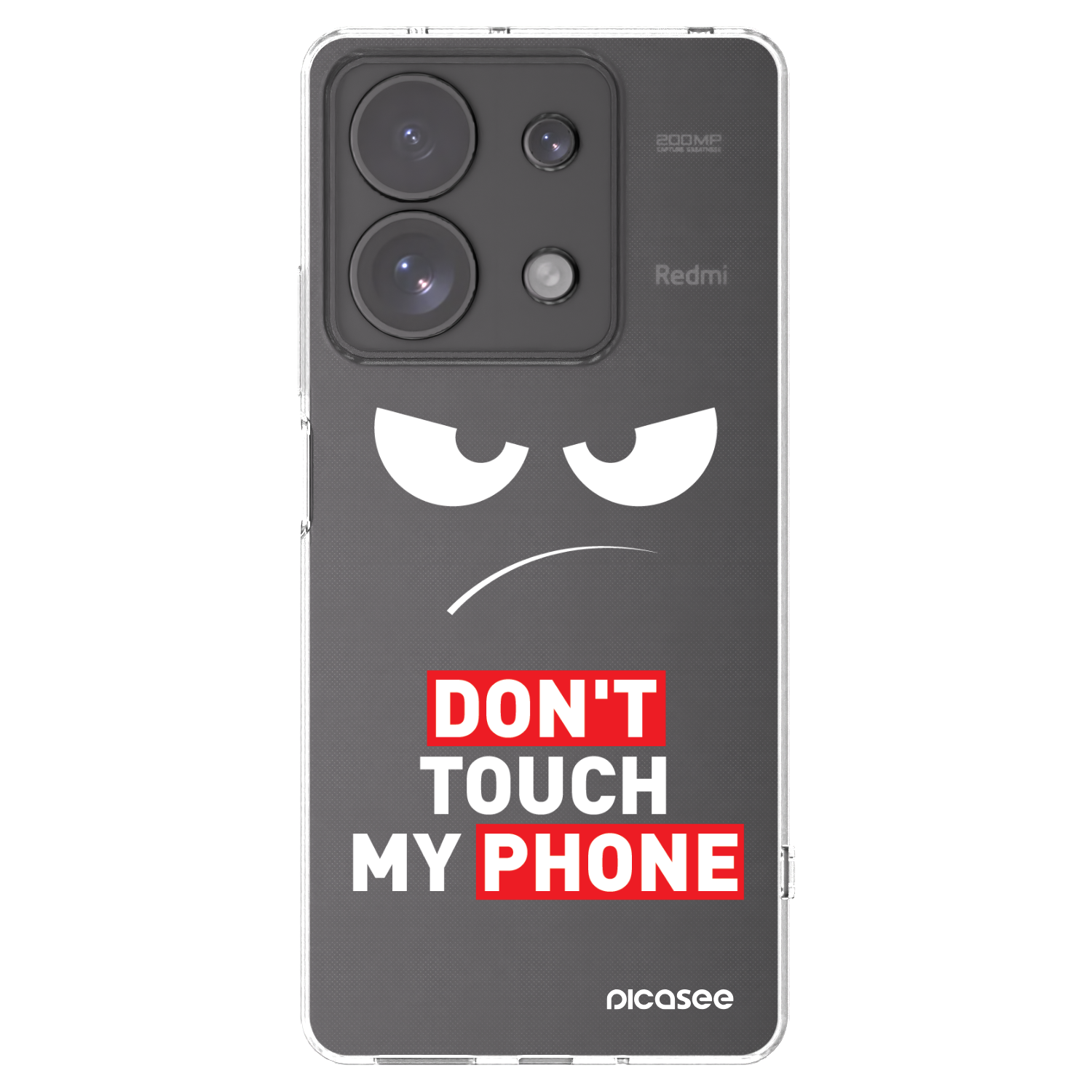 Picasee husă transparentă din silicon pentru Xiaomi Redmi Note 13 Pro 4G - Angry Eyes - Transparent