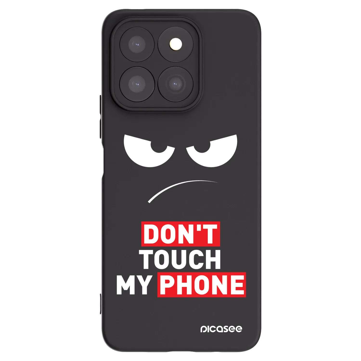 Picasee husă neagră din silicon pentru Honor X8b - Angry Eyes - Transparent