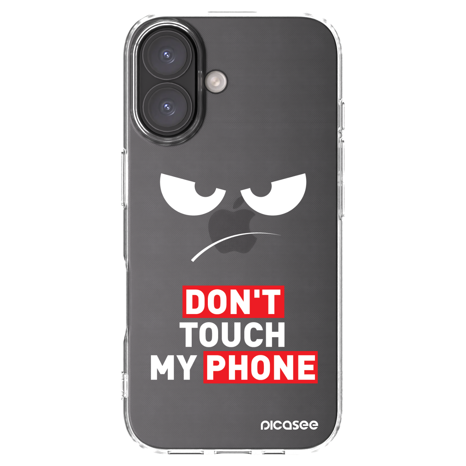 Picasee husă transparentă din silicon pentru Apple iPhone 16 - Angry Eyes - Transparent