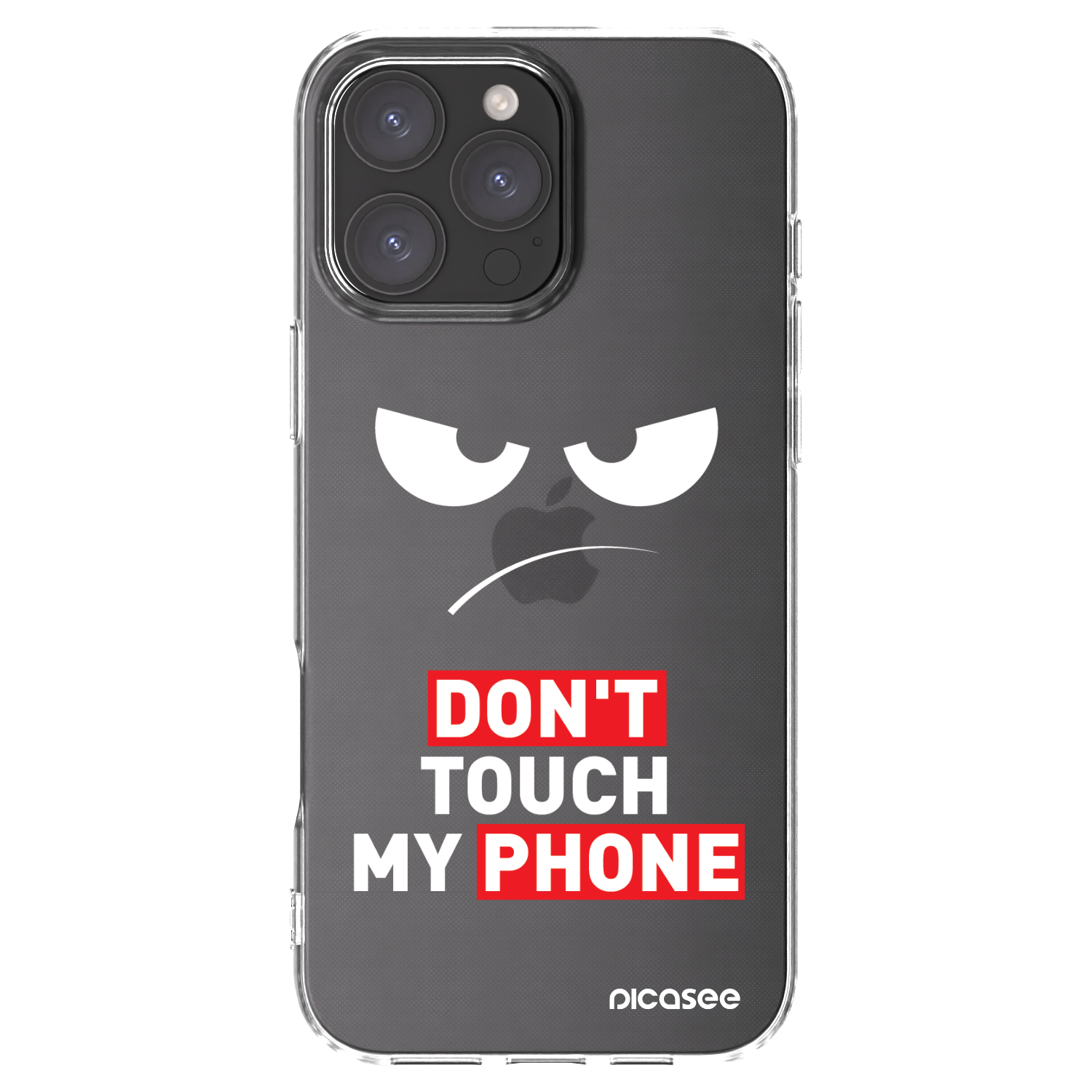 Picasee husă transparentă din silicon pentru Apple iPhone 16 Pro Max - Angry Eyes - Transparent