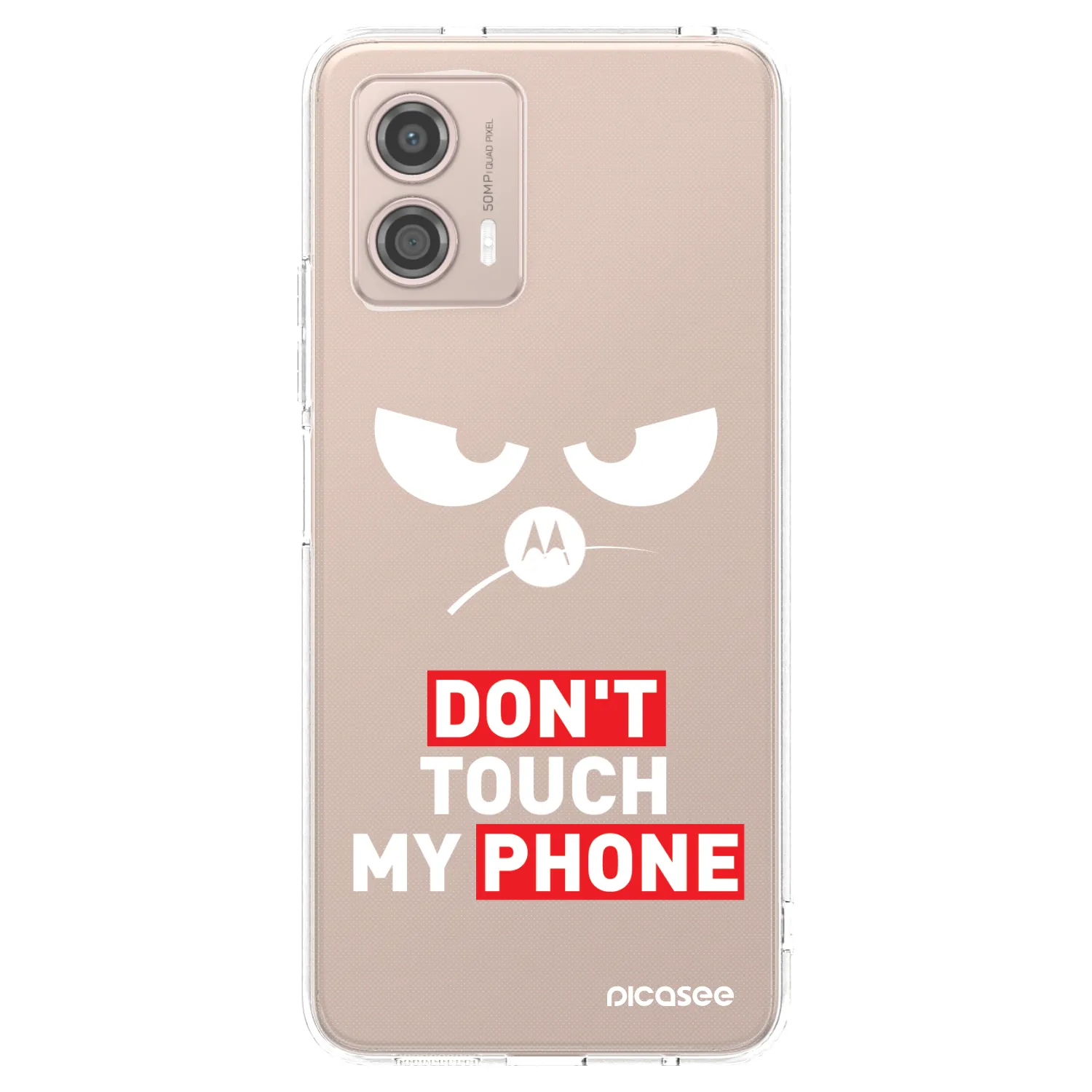 Picasee husă transparentă din silicon pentru Motorola Moto G53 5G - Angry Eyes - Transparent