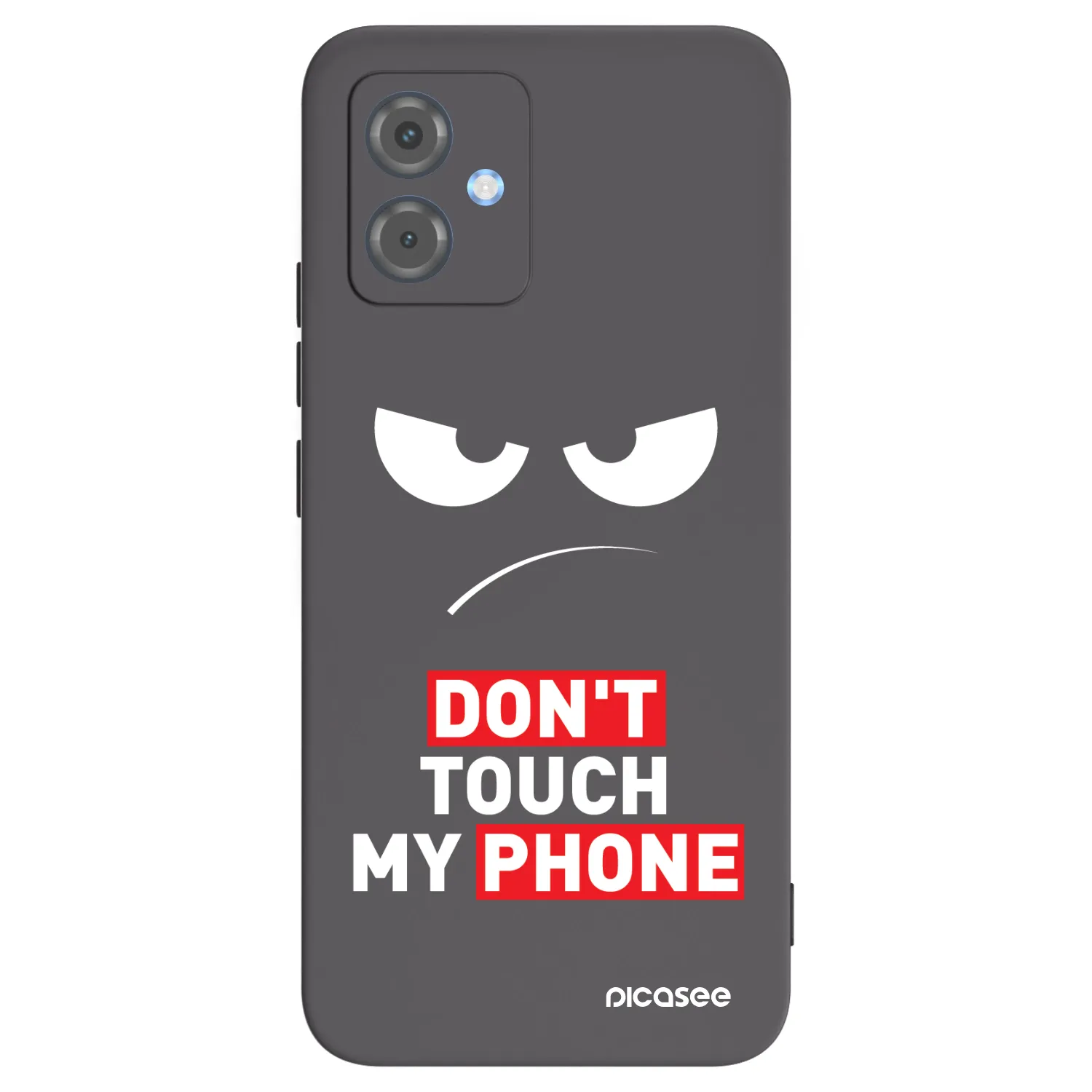 Picasee husă neagră din silicon pentru Motorola Moto G14 - Angry Eyes - Transparent