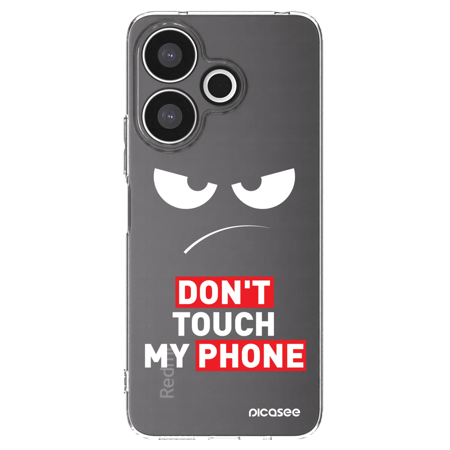 Picasee husă transparentă din silicon pentru Xiaomi Redmi 13 4G - Angry Eyes - Transparent