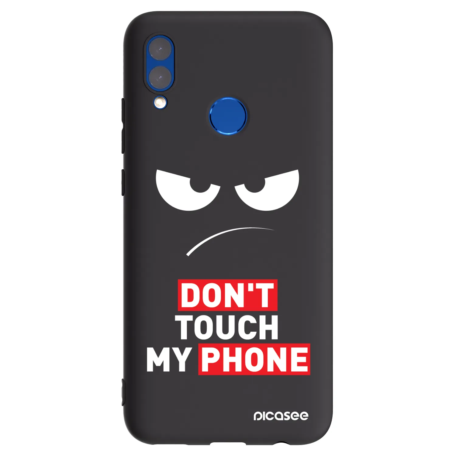 Picasee husă neagră din silicon pentru Honor 10 Lite - Angry Eyes - Transparent