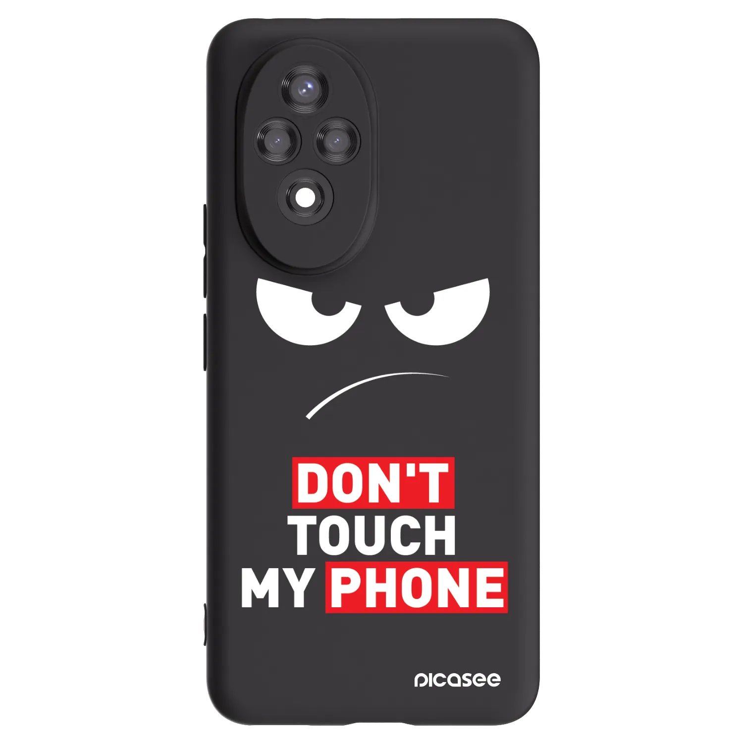 Picasee husă neagră din silicon pentru Honor 200 Pro 5G - Angry Eyes - Transparent