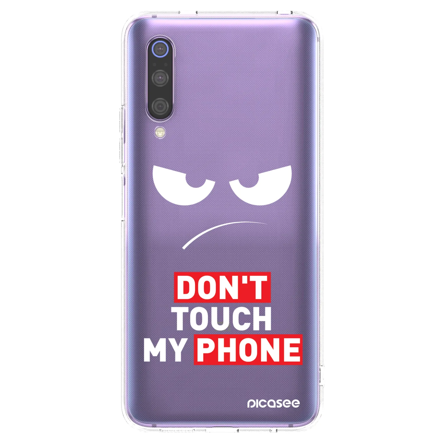 Picasee husă transparentă din silicon pentru Xiaomi Mi 9 - Angry Eyes - Transparent