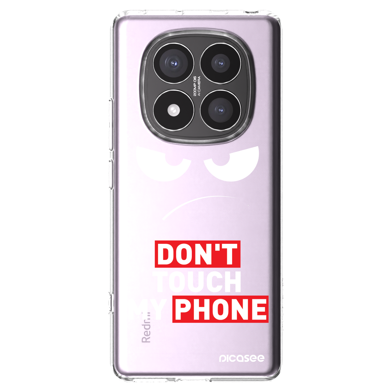 Picasee husă transparentă din silicon pentru Xiaomi Redmi Note 14 Pro+ 5G - Angry Eyes - Transparent