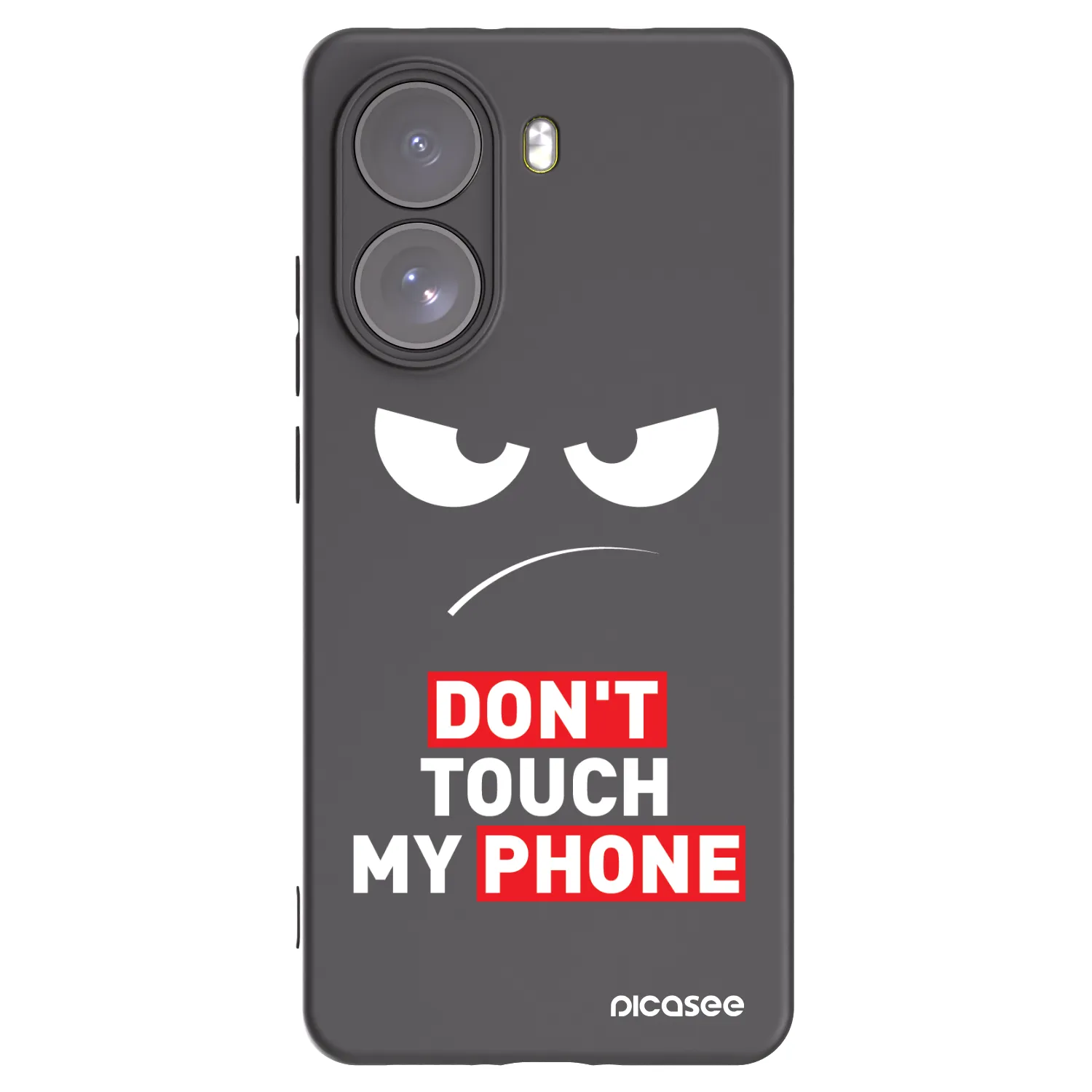 Picasee husă neagră din silicon pentru Xiaomi Poco X7 - Angry Eyes - Transparent