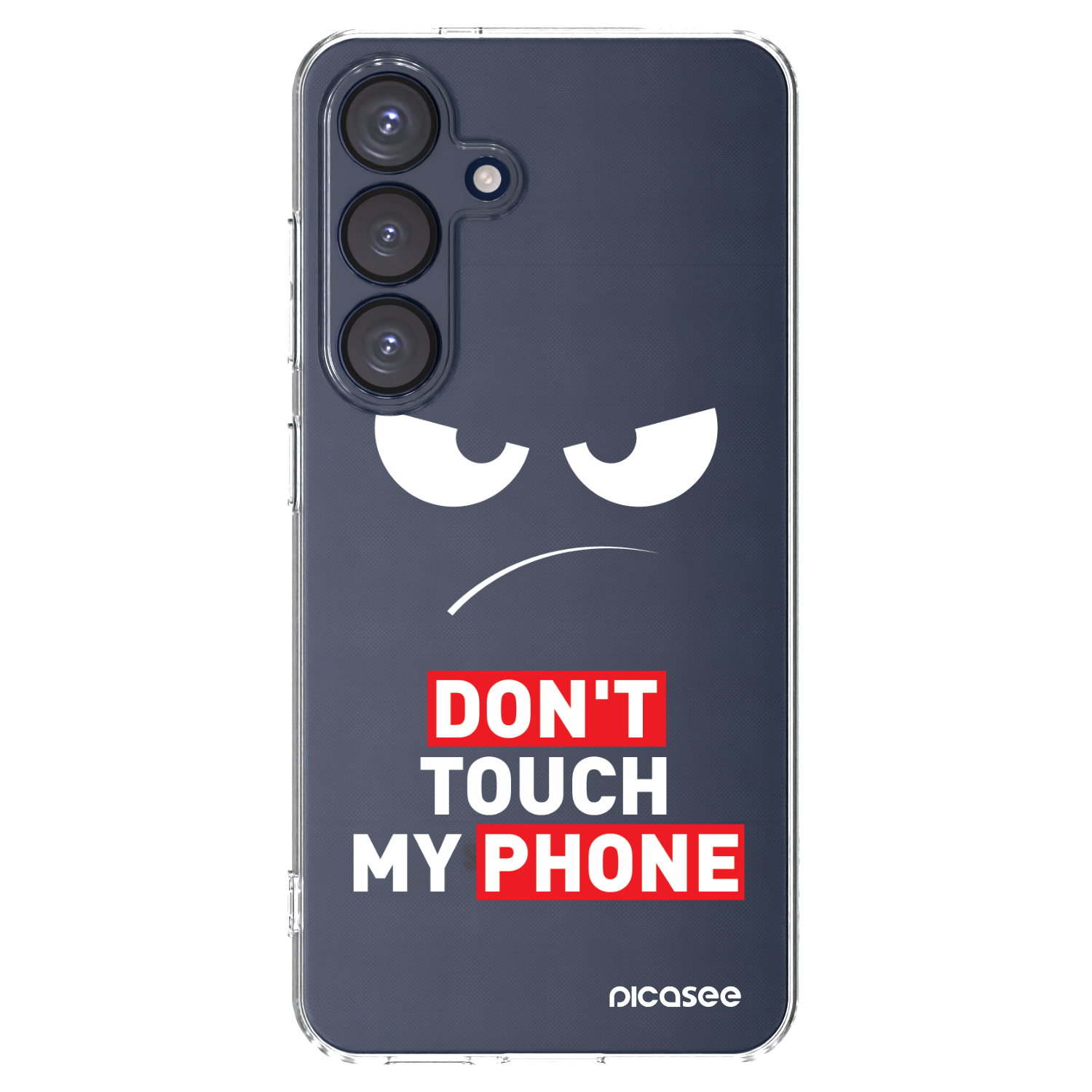 Picasee husă transparentă din silicon pentru Samsung Galaxy S25 5G - Angry Eyes - Transparent