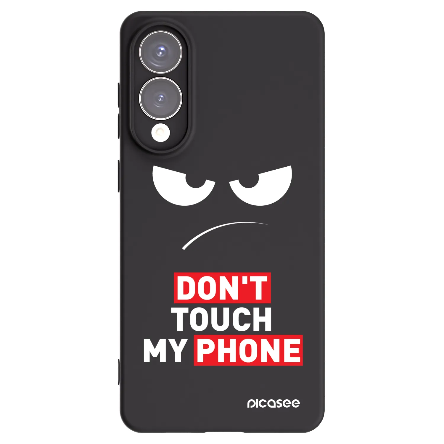 Picasee husă neagră din silicon pentru Samsung Galaxy S25 Edge 5G - Angry Eyes - Transparent