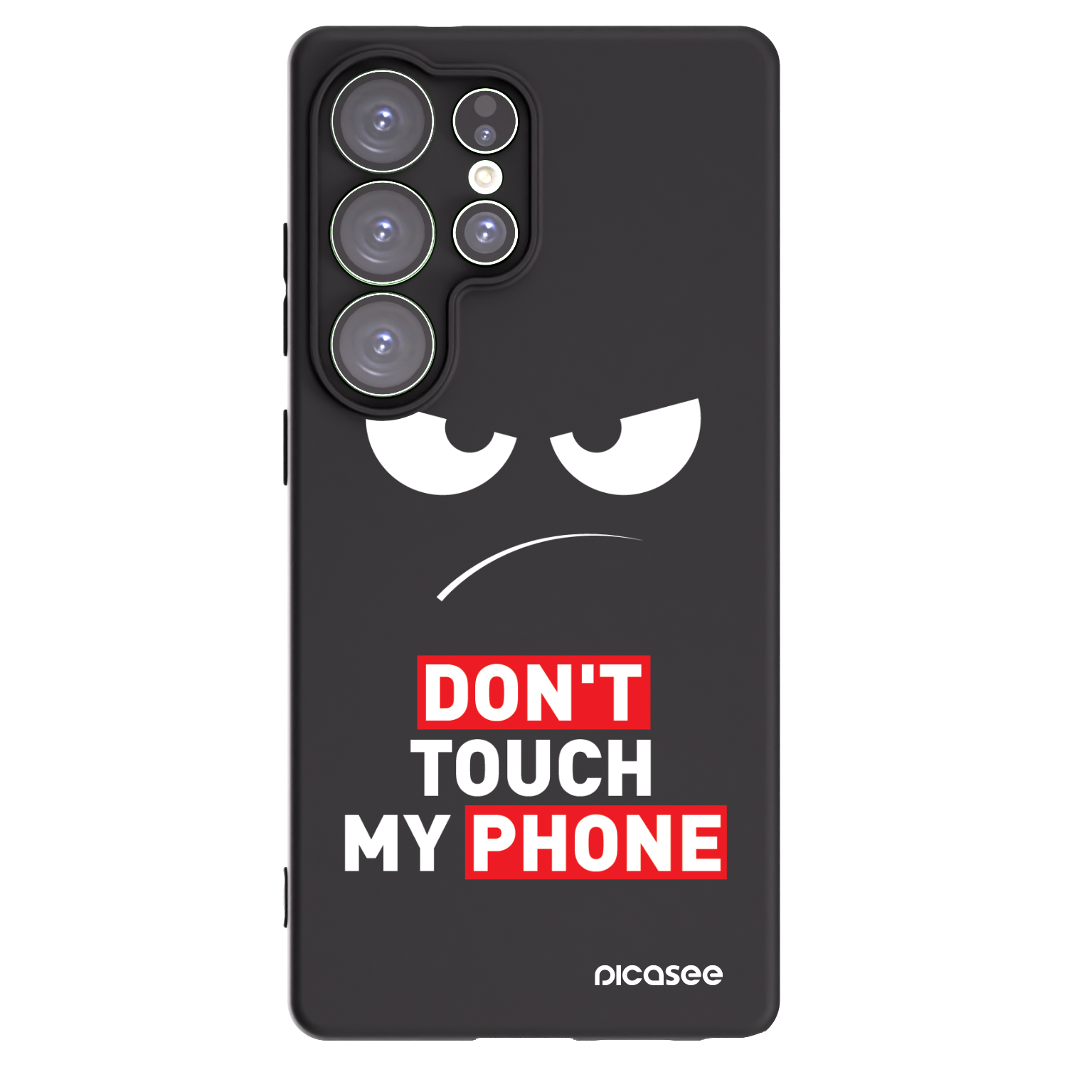 Picasee husă neagră din silicon pentru Samsung Galaxy S25 Ultra 5G - Angry Eyes - Transparent