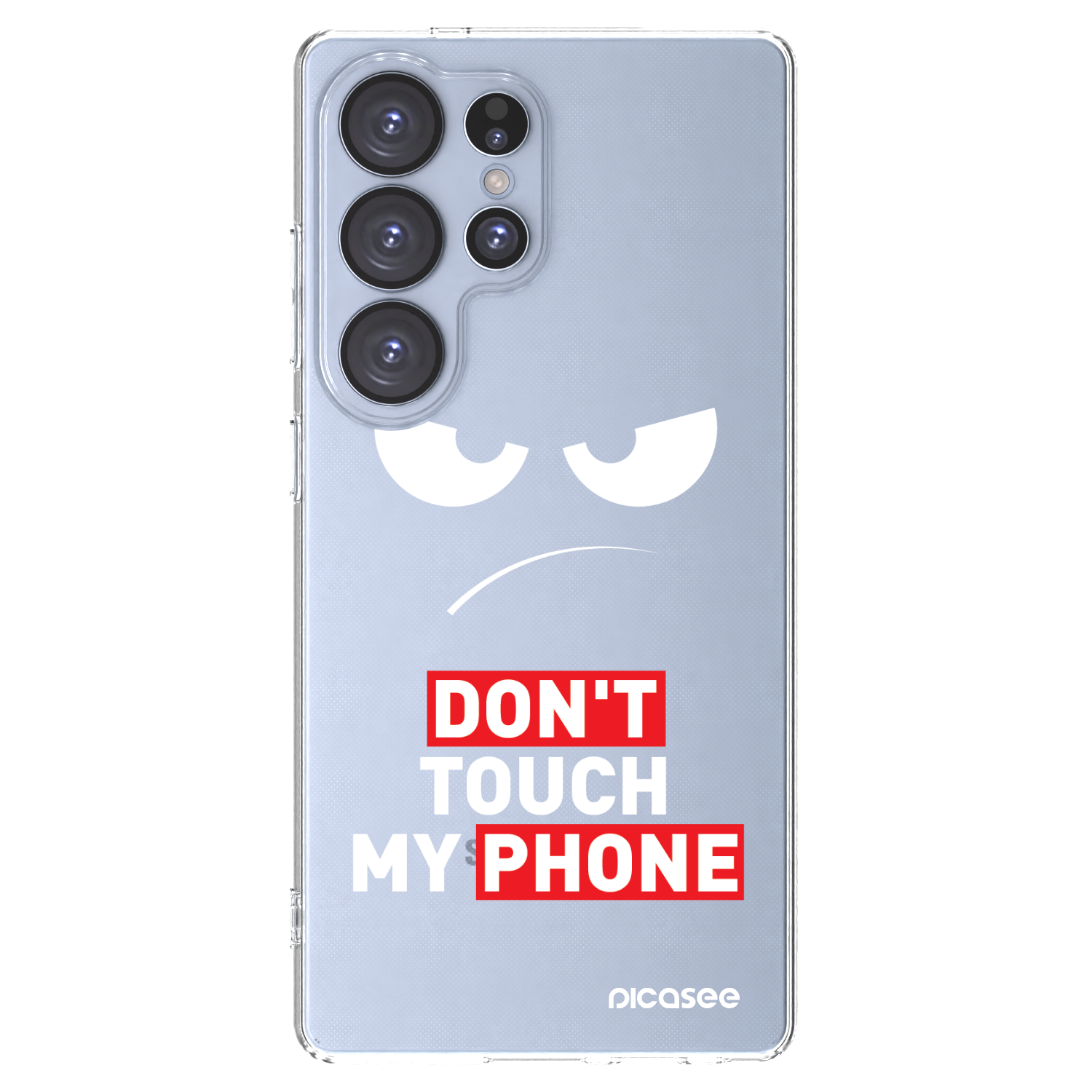 Picasee husă transparentă din silicon pentru Samsung Galaxy S25 Ultra 5G - Angry Eyes - Transparent