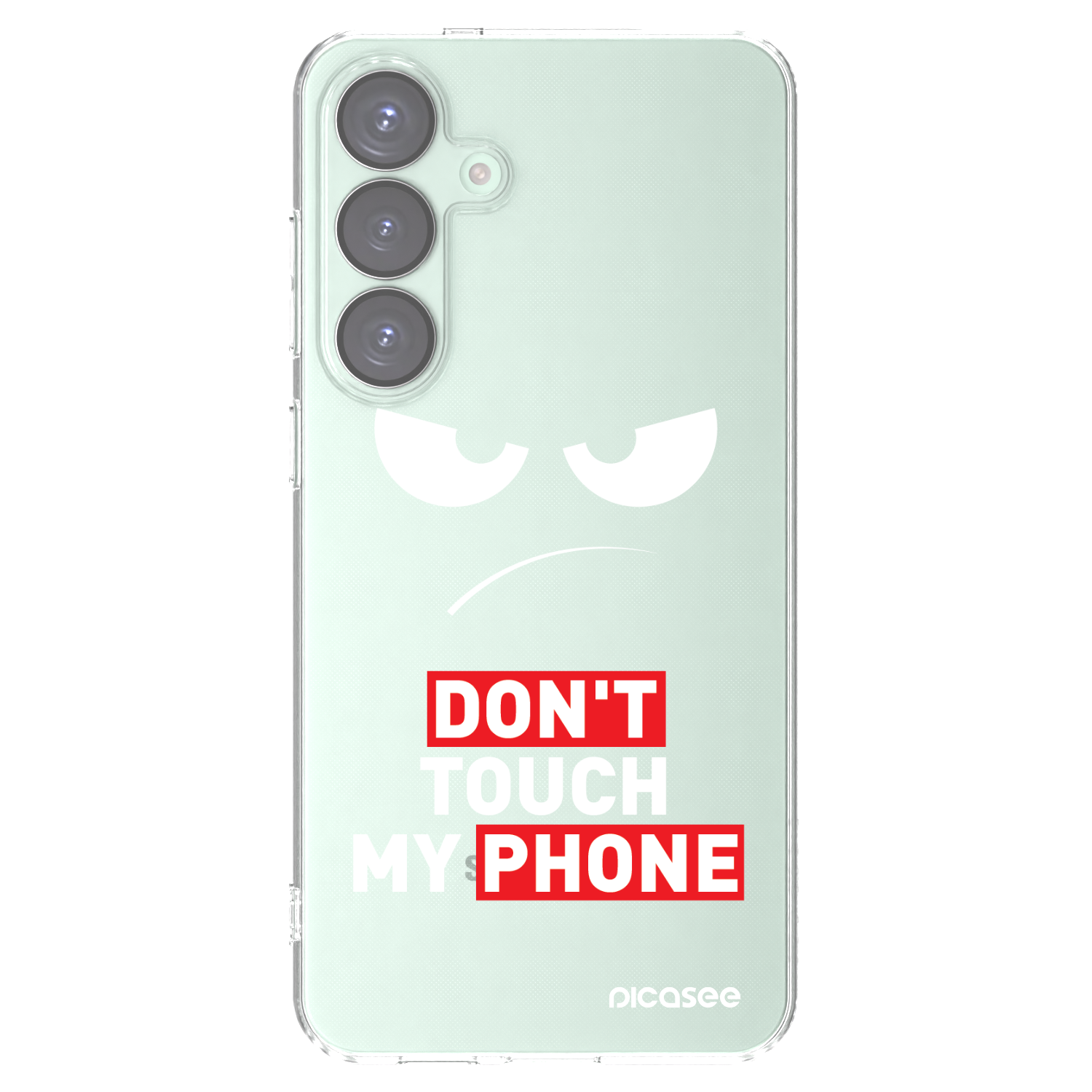 Picasee husă transparentă din silicon pentru Samsung Galaxy S25+ 5G - Angry Eyes - Transparent
