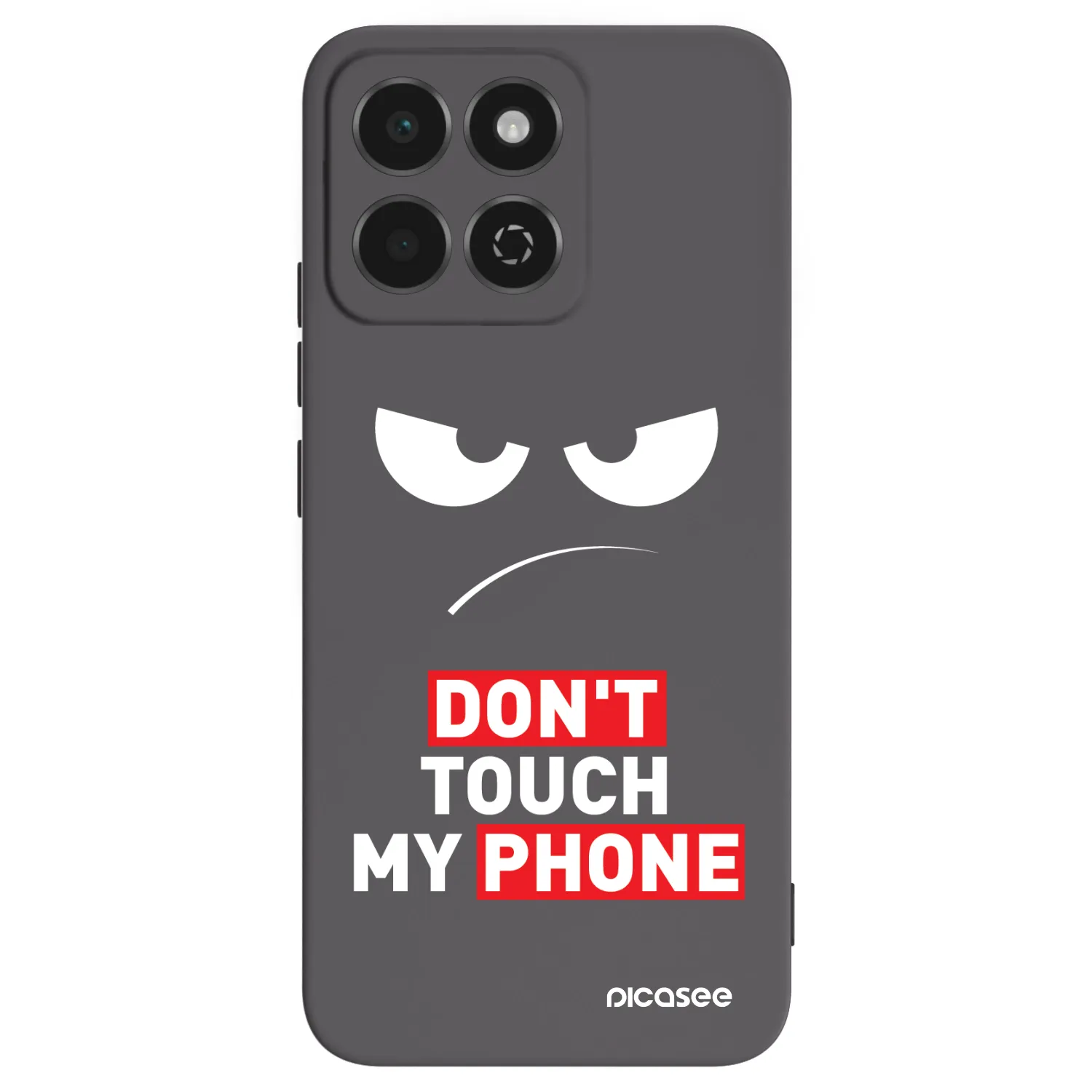 Picasee husă neagră din silicon pentru Honor 200 Smart 5G - Angry Eyes - Transparent
