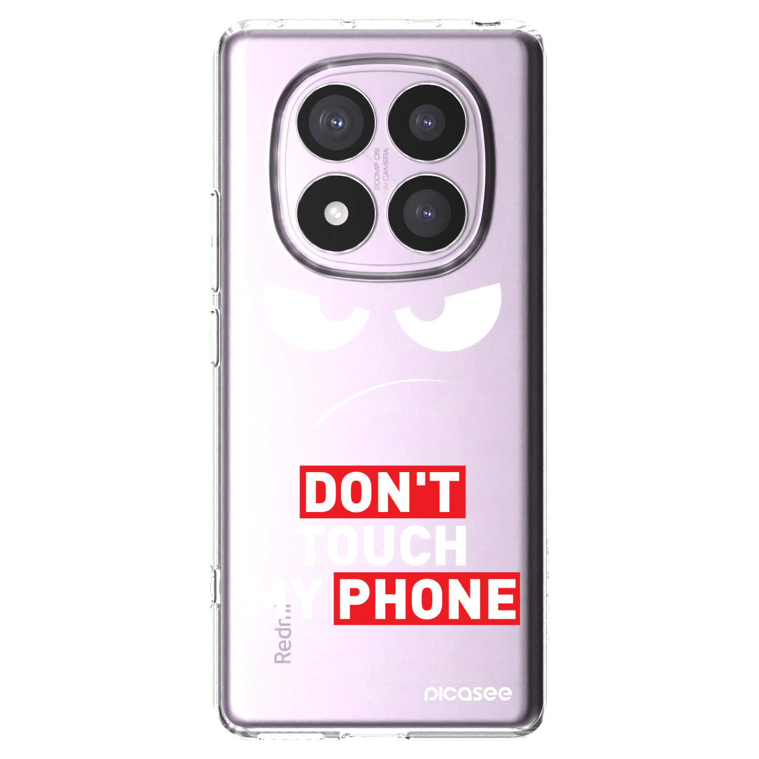 Picasee husă transparentă din silicon pentru Xiaomi Redmi Note 14 Pro 4G - Angry Eyes - Transparent