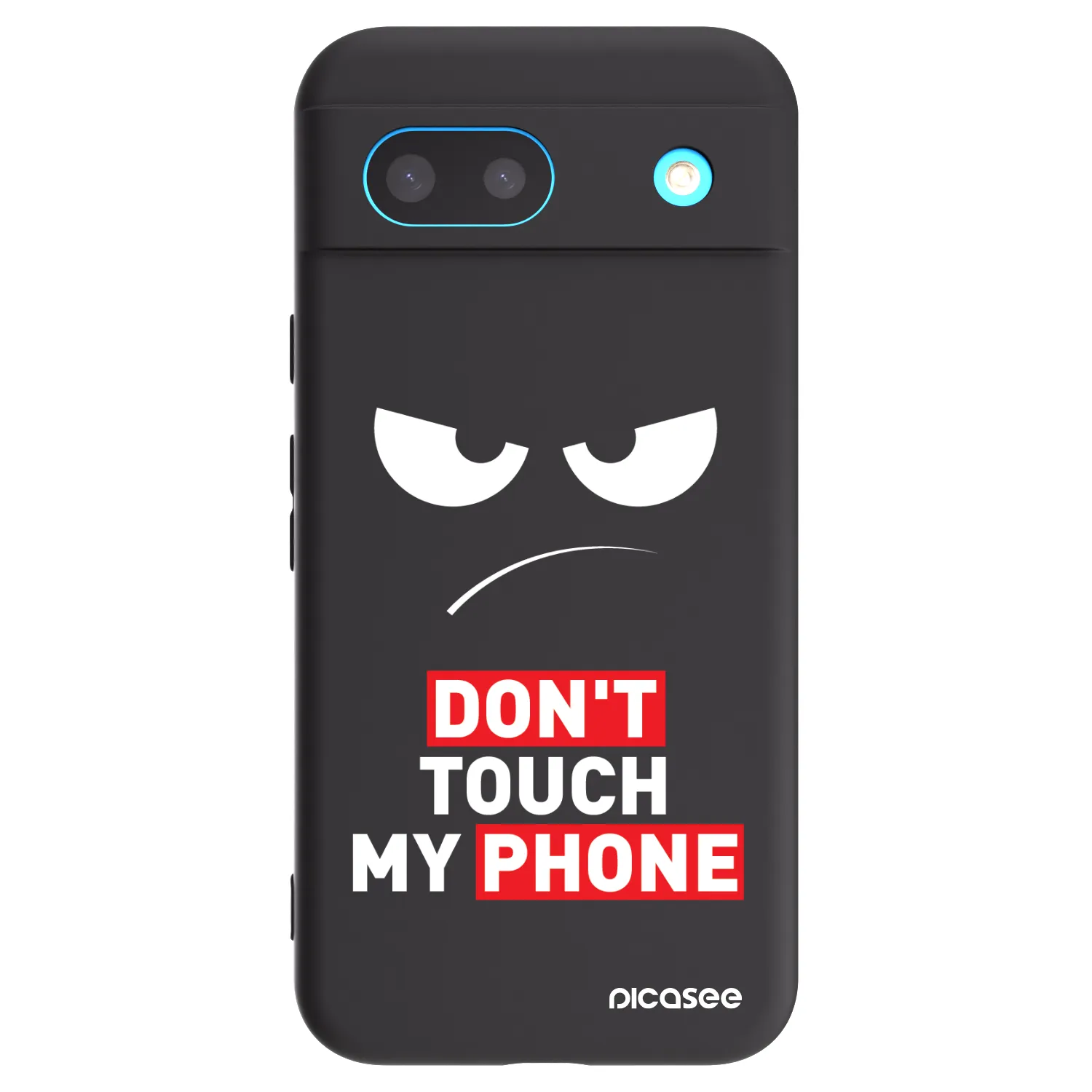 Picasee husă neagră din silicon pentru Google Pixel 8 - Angry Eyes - Transparent
