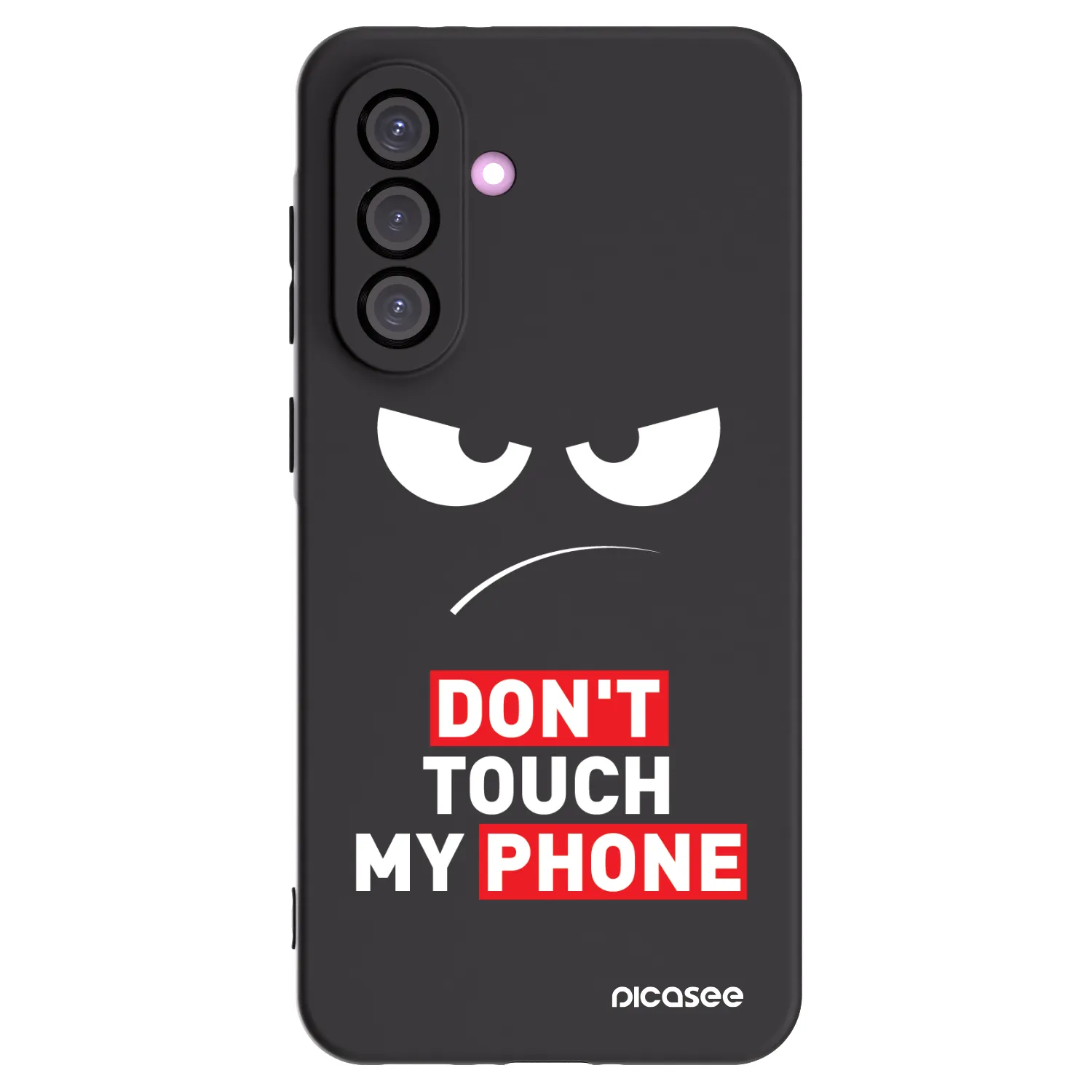 Picasee husă neagră din silicon pentru Samsung Galaxy A56 5G A566B - Angry Eyes - Transparent