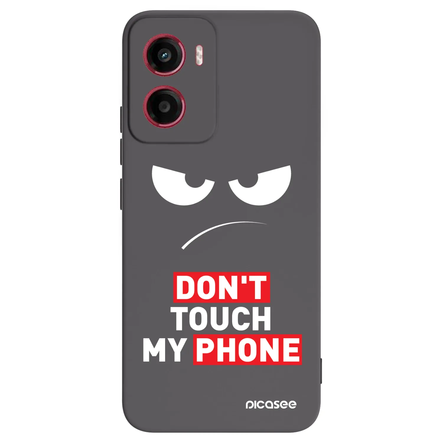 Picasee husă neagră din silicon pentru Motorola Moto G05 - Angry Eyes - Transparent
