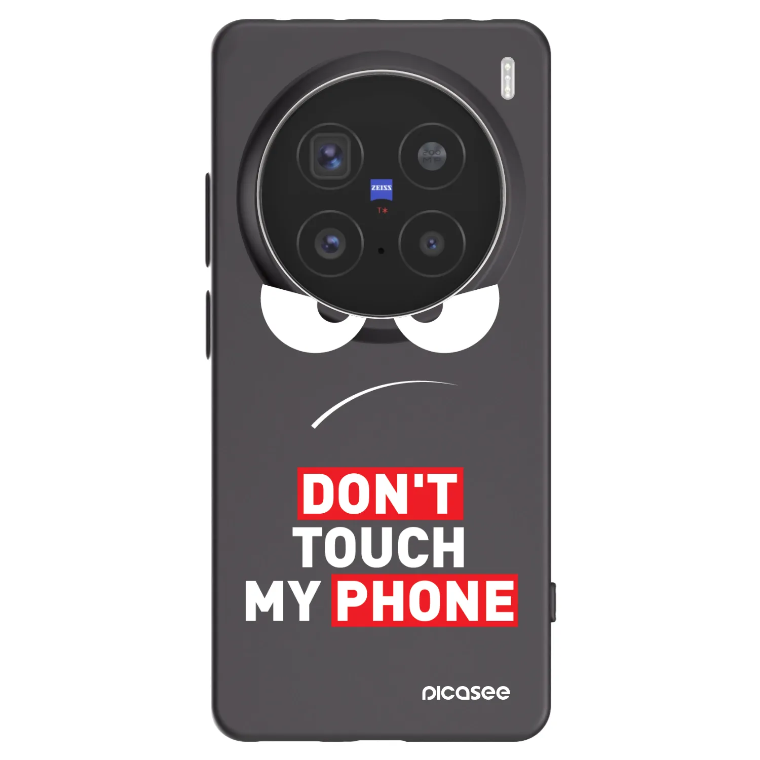 Picasee husă neagră din silicon pentru Vivo X200 Pro - Angry Eyes - Transparent