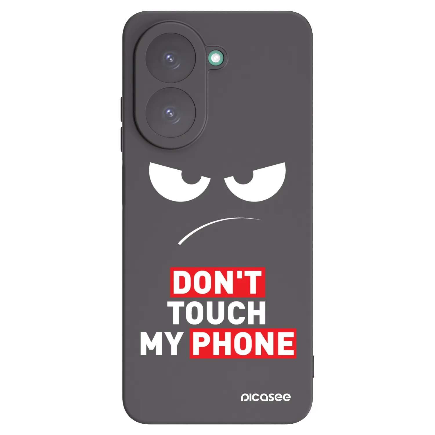 Picasee husă neagră din silicon pentru Xiaomi Redmi A5 - Angry Eyes - Transparent