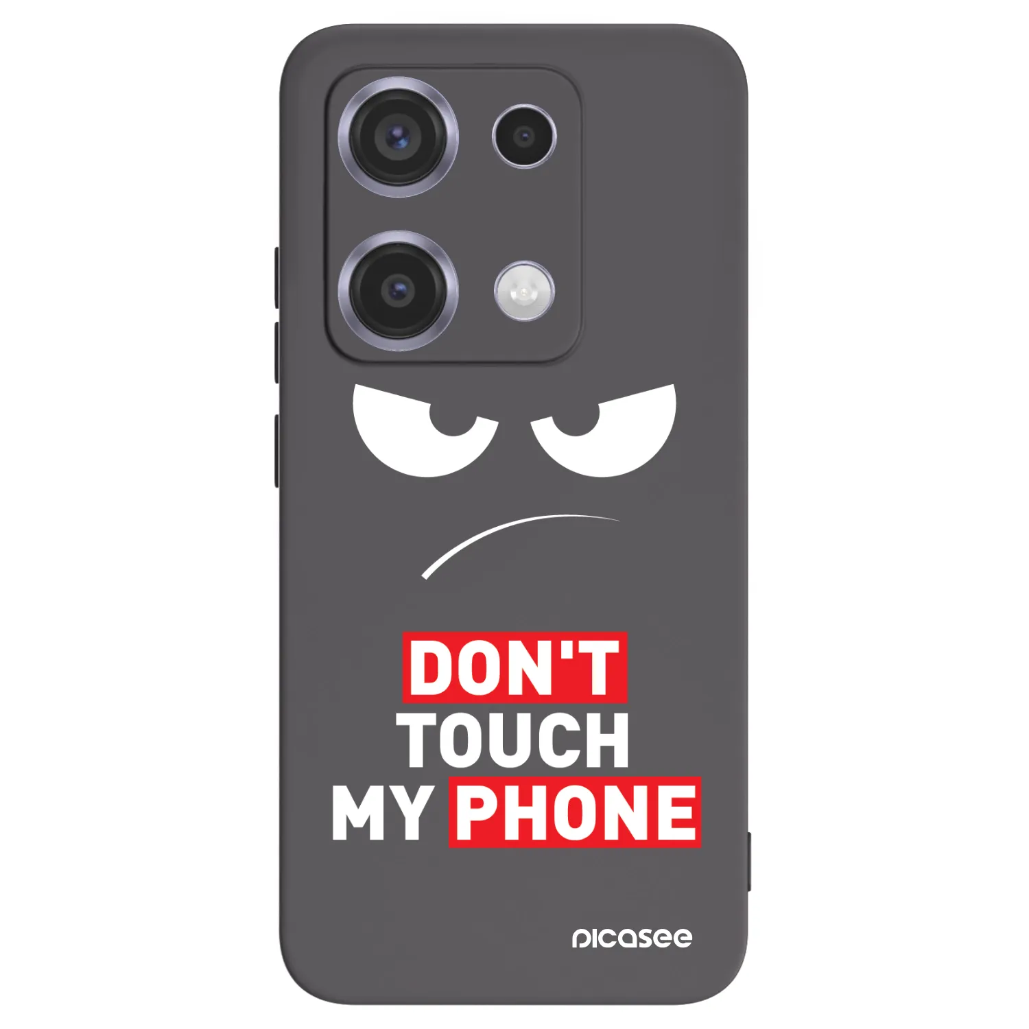 Picasee husă neagră din silicon pentru Xiaomi Redmi Note 14S - Angry Eyes - Transparent
