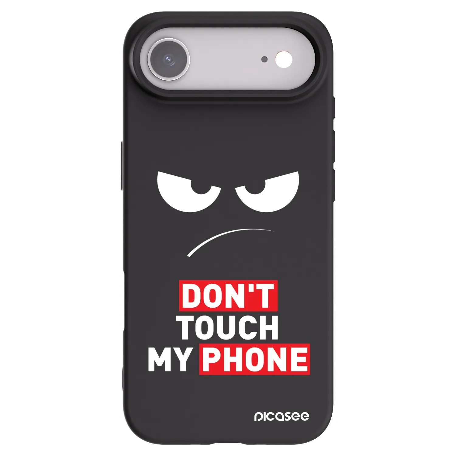 Picasee husă neagră din silicon pentru Apple iPhone Air - Angry Eyes - Transparent