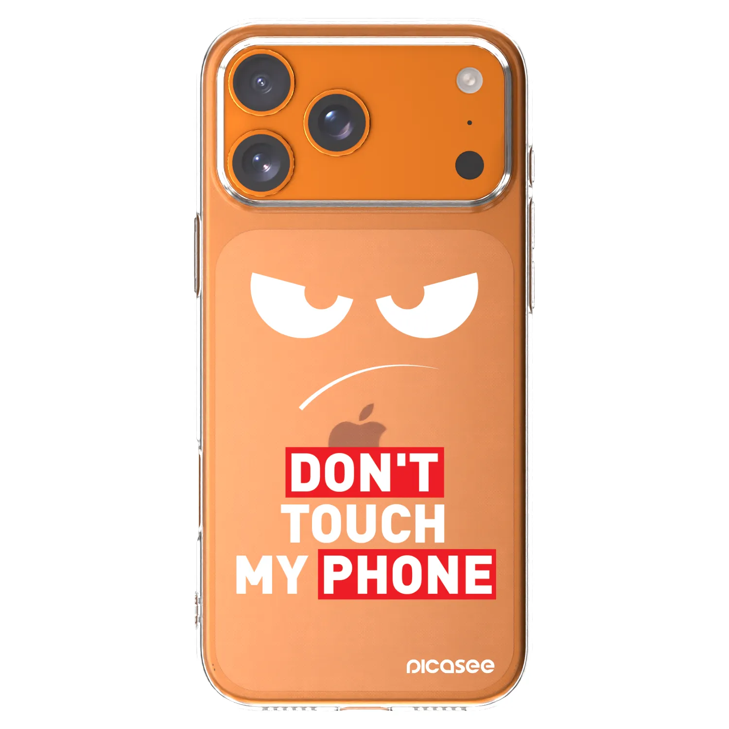 Picasee husă transparentă din silicon pentru Apple iPhone 17 Pro Max - Angry Eyes - Transparent