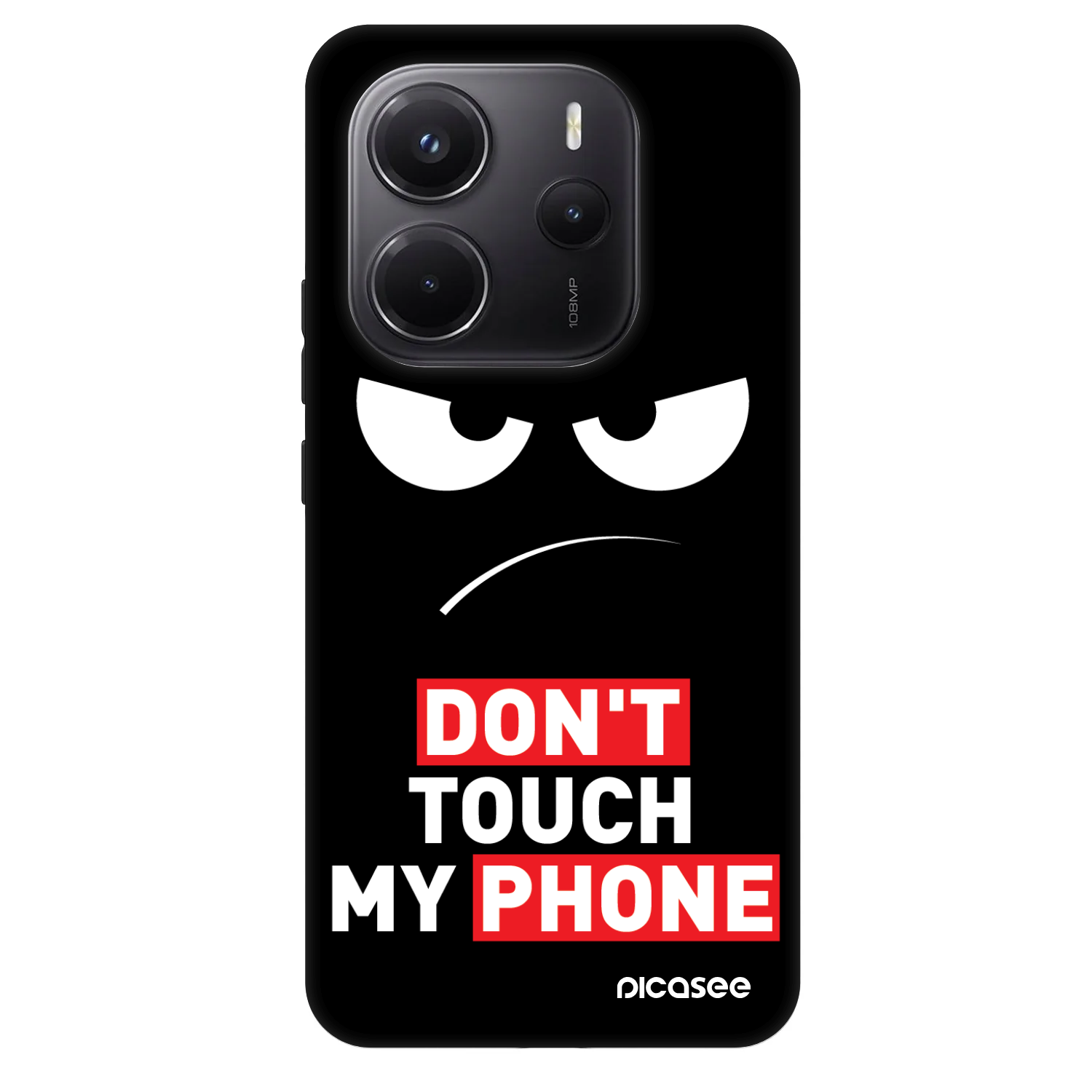 Picasee Fashion Case pentru Xiaomi Redmi Note 14 5G - Angry Eyes - Transparent
