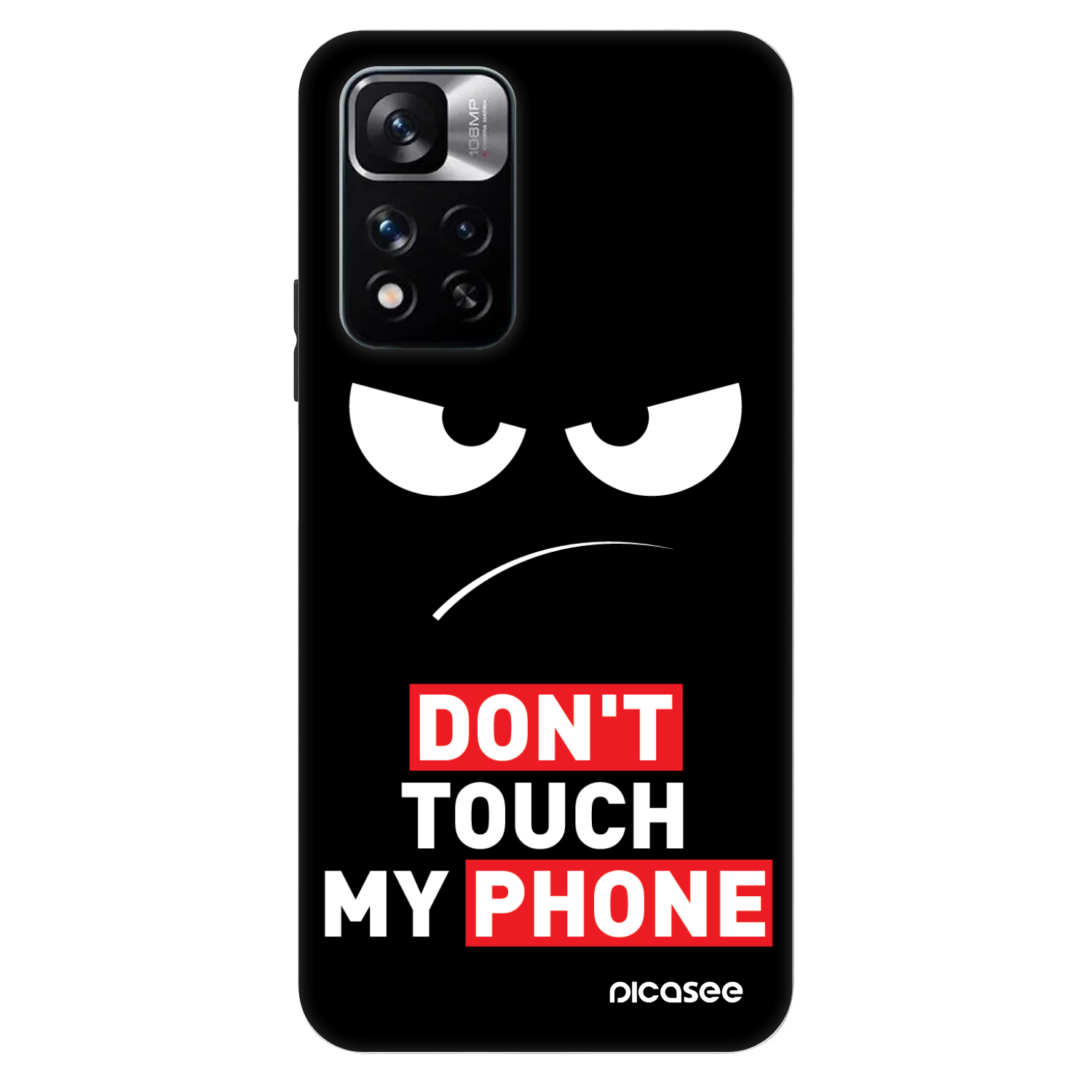 Picasee Fashion Case pentru Xiaomi Redmi Note 11 Pro 5G - Angry Eyes - Transparent