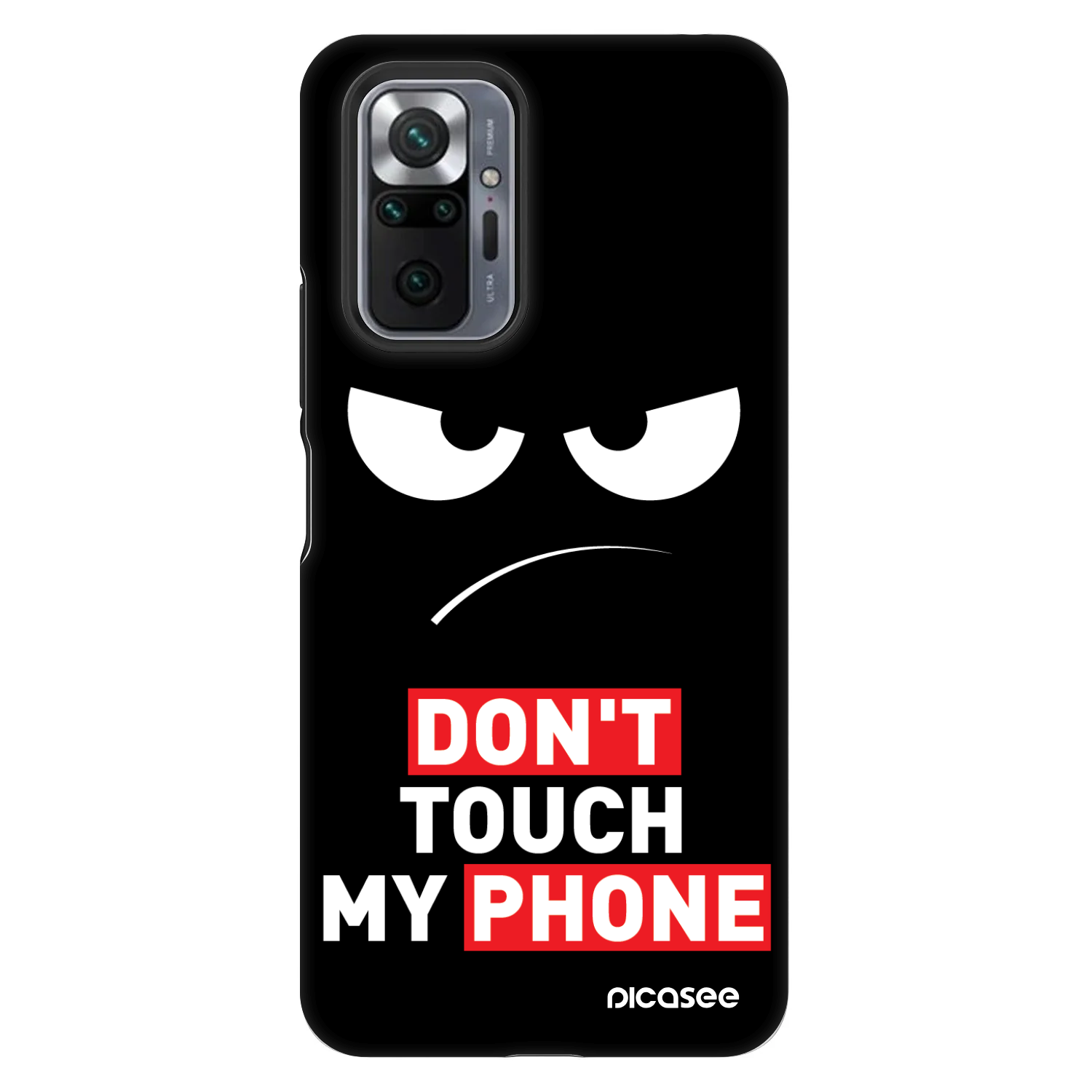 Picasee Fashion Case pentru Xiaomi Redmi Note 10 Pro - Angry Eyes - Transparent