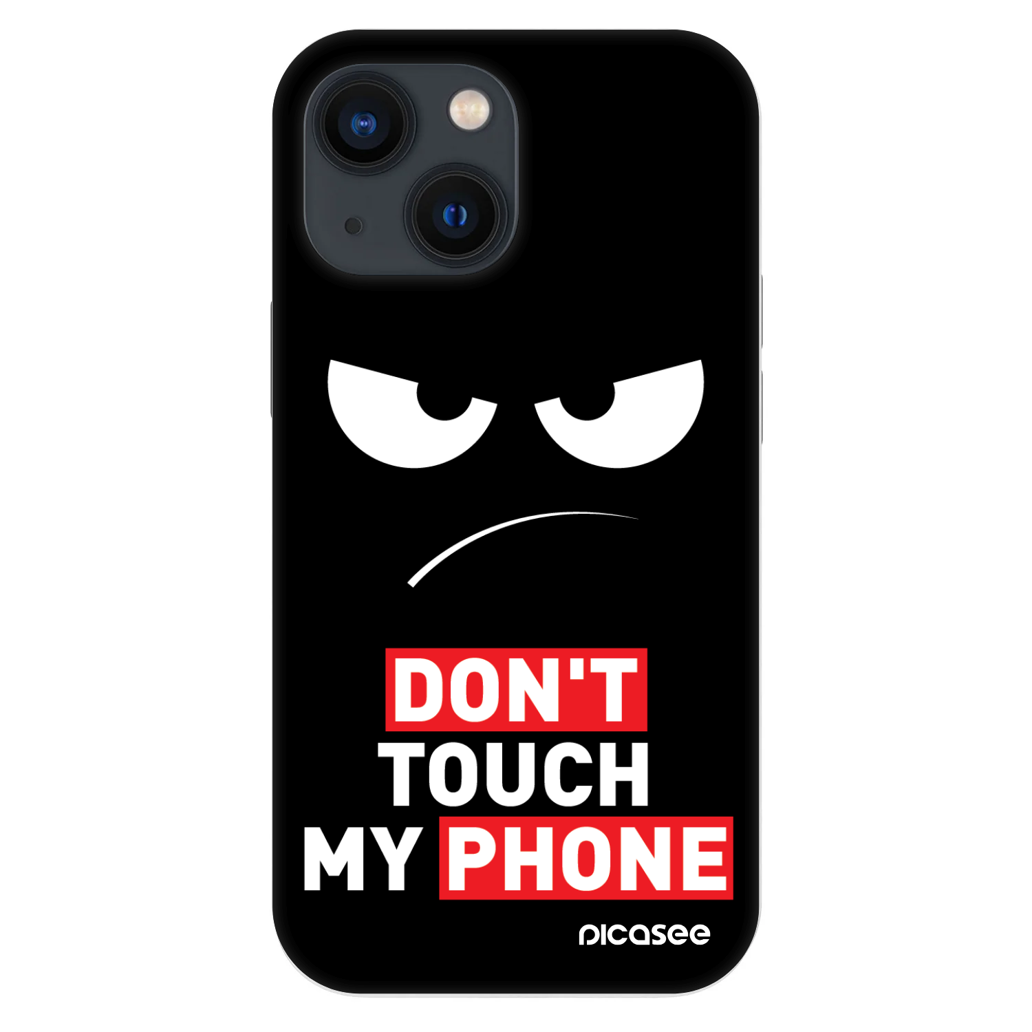 Picasee Fashion Case pentru Apple iPhone 13 mini - Angry Eyes - Transparent