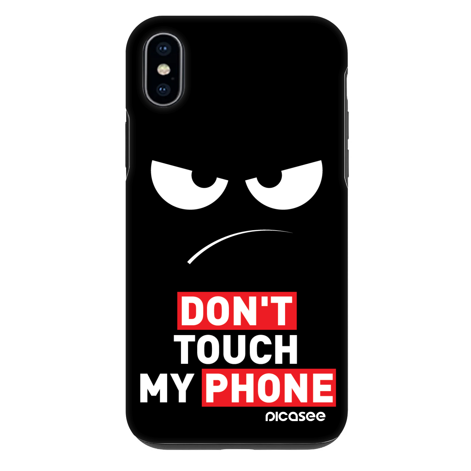 Picasee Fashion Case pentru Apple iPhone XS Max - Angry Eyes - Transparent