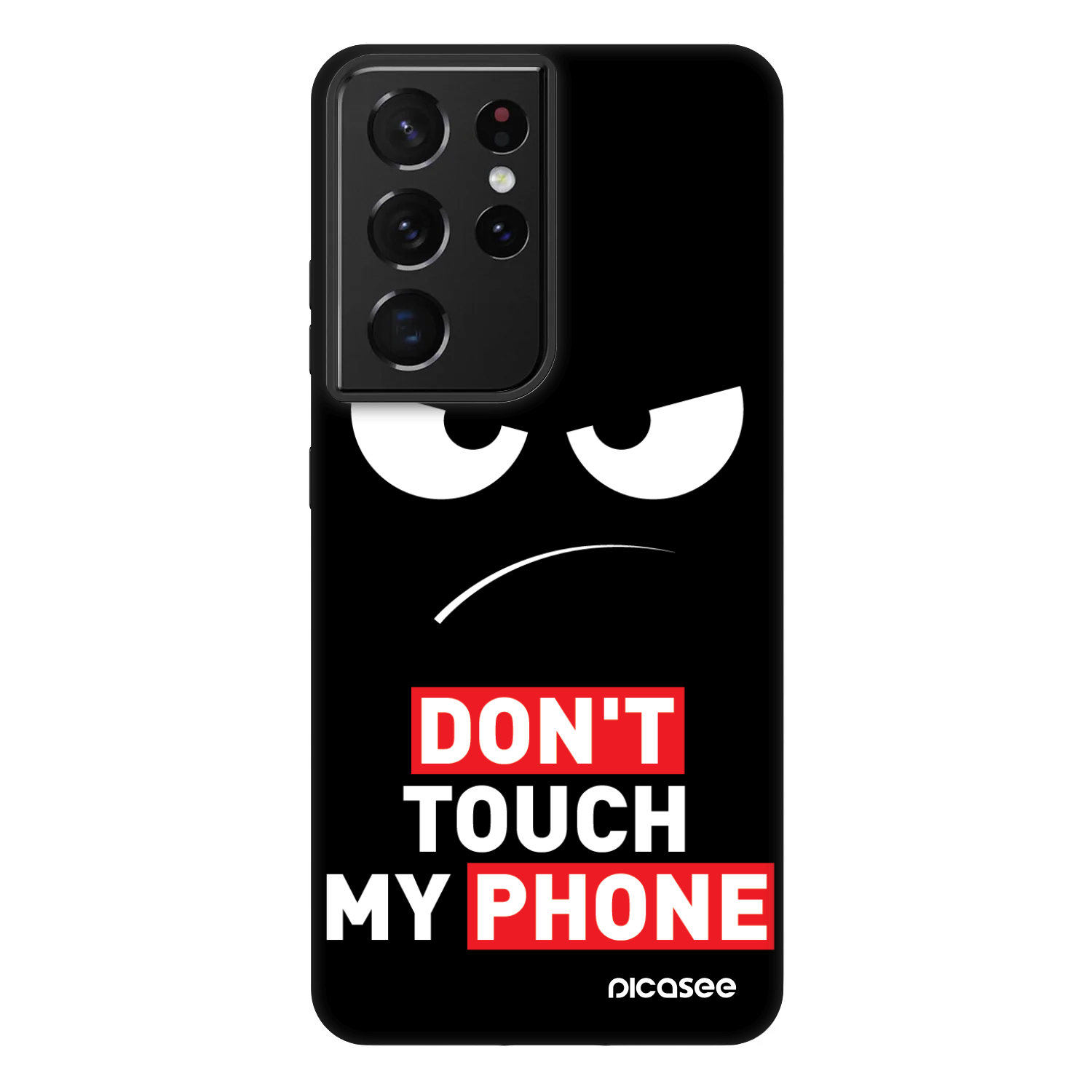 Picasee Fashion Case pentru Samsung Galaxy S21 Ultra 5G G998B - Angry Eyes - Transparent