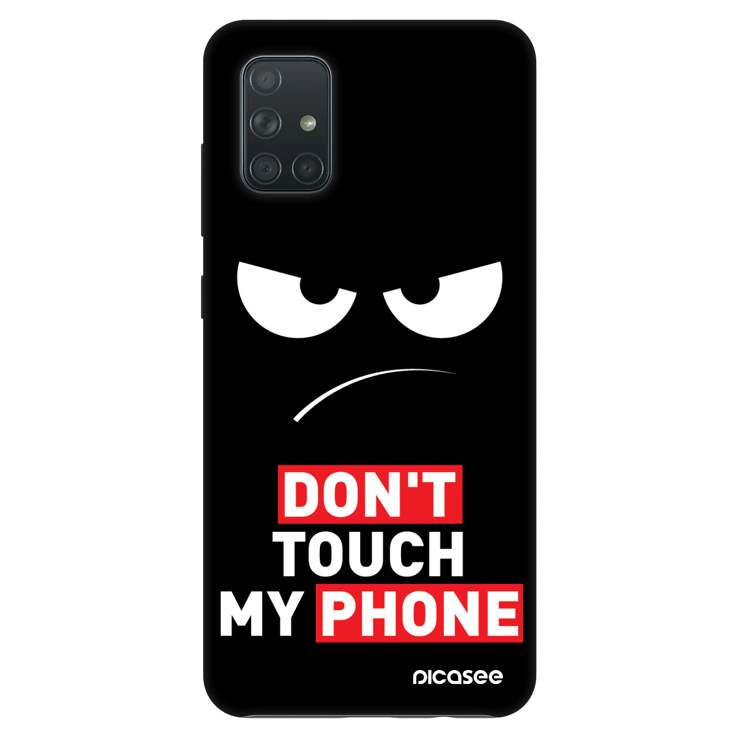 Picasee Fashion Case pentru Samsung Galaxy A71 A715F - Angry Eyes - Transparent