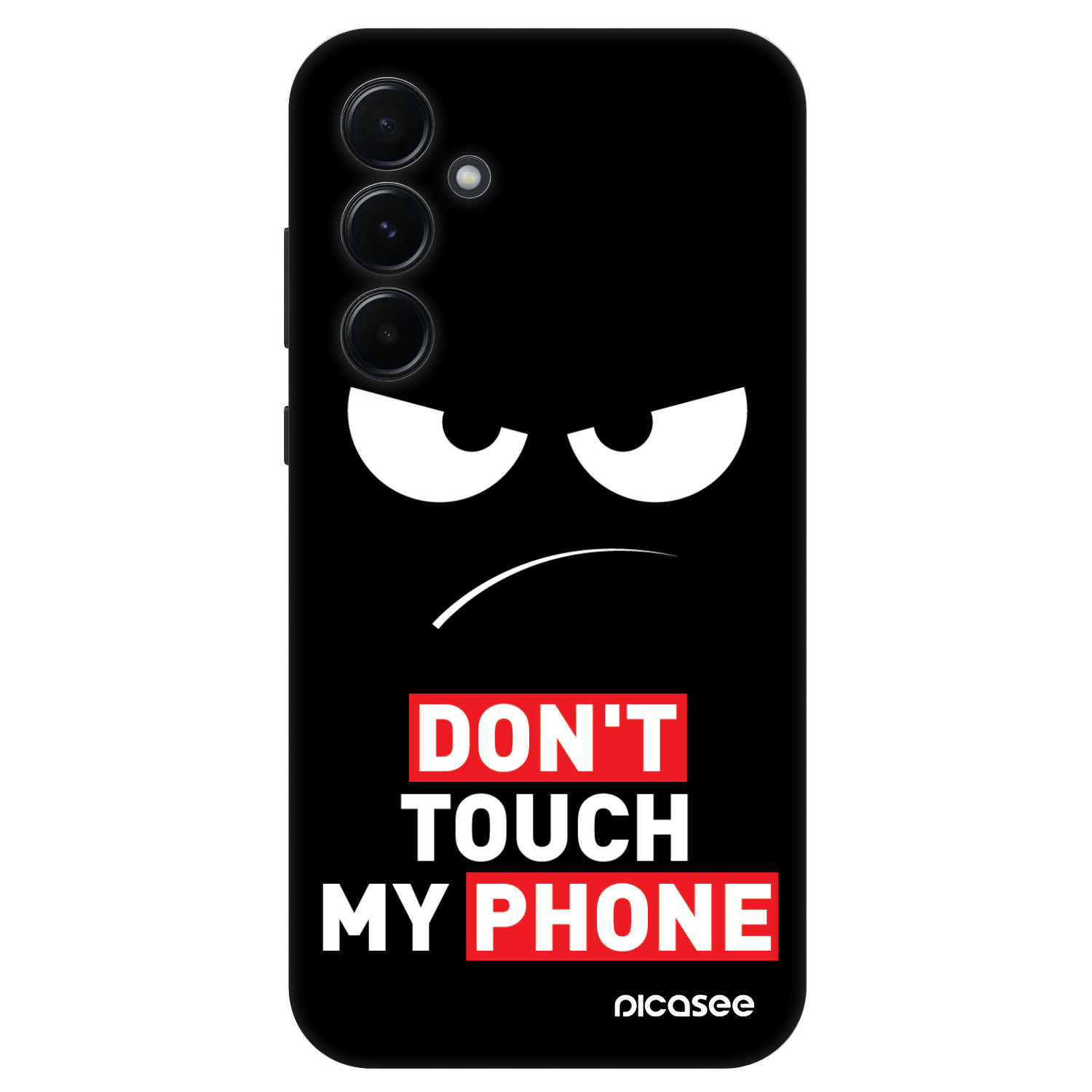 Picasee Fashion Case pentru Samsung Galaxy A55 5G A556B - Angry Eyes - Transparent