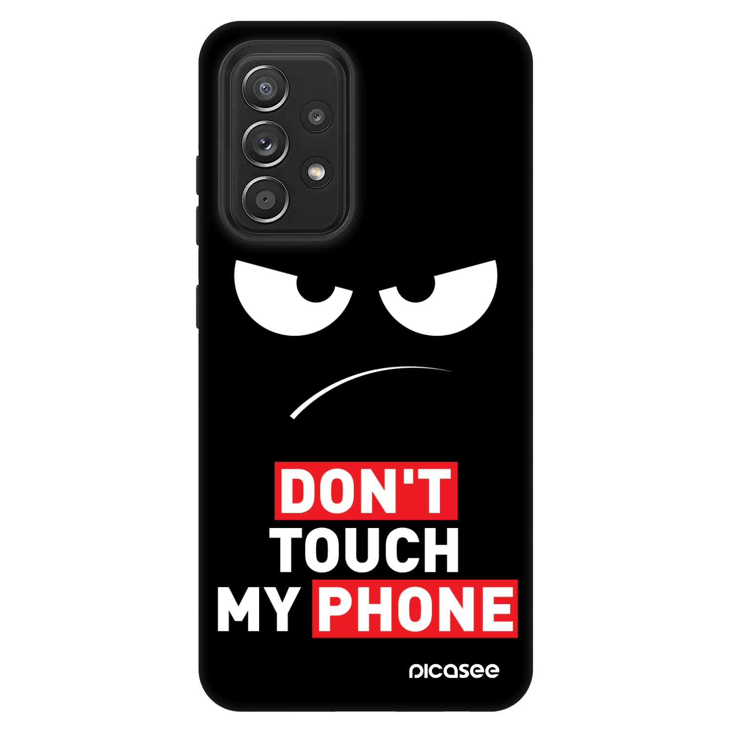 Picasee Fashion Case pentru Samsung Galaxy A52s 5G A528B - Angry Eyes - Transparent