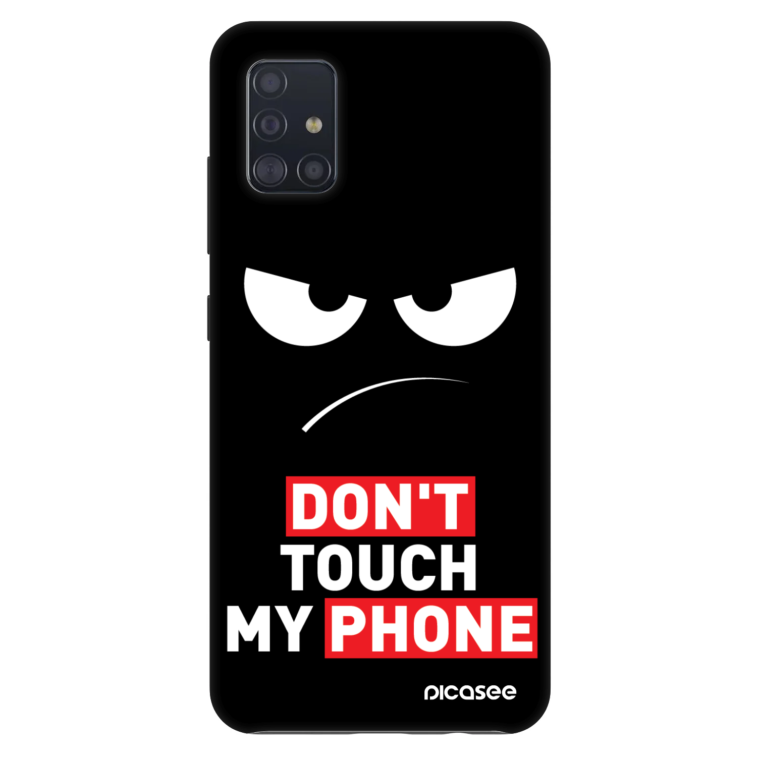 Picasee Fashion Case pentru Samsung Galaxy A51 A515F - Angry Eyes - Transparent
