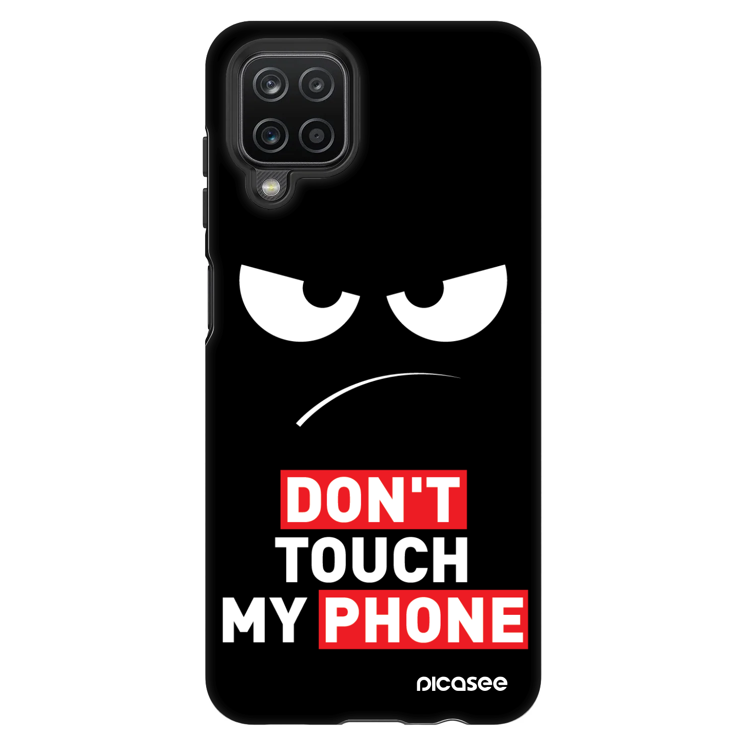 Picasee Fashion Case pentru Samsung Galaxy A12 A125F - Angry Eyes - Transparent