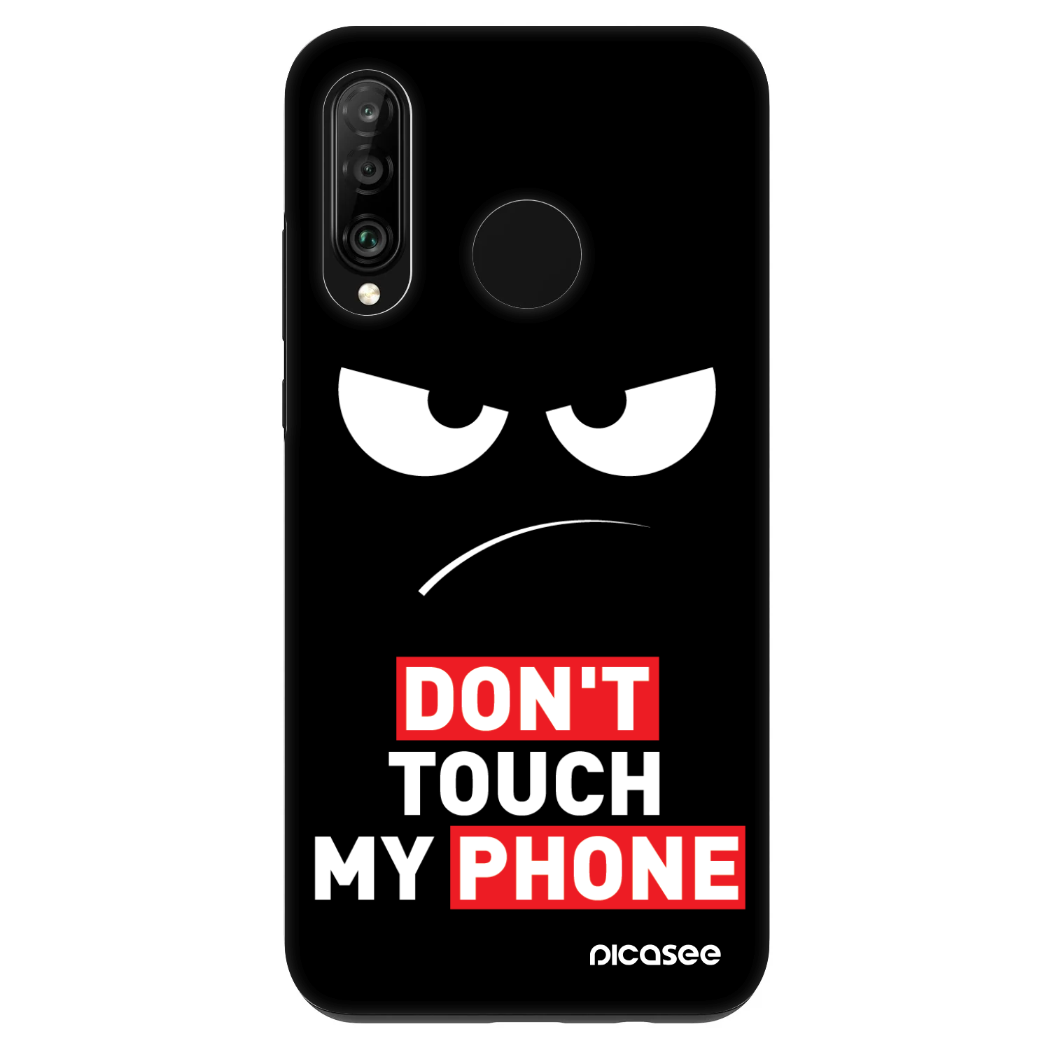 Picasee Fashion Case pentru Huawei P30 Lite - Angry Eyes - Transparent