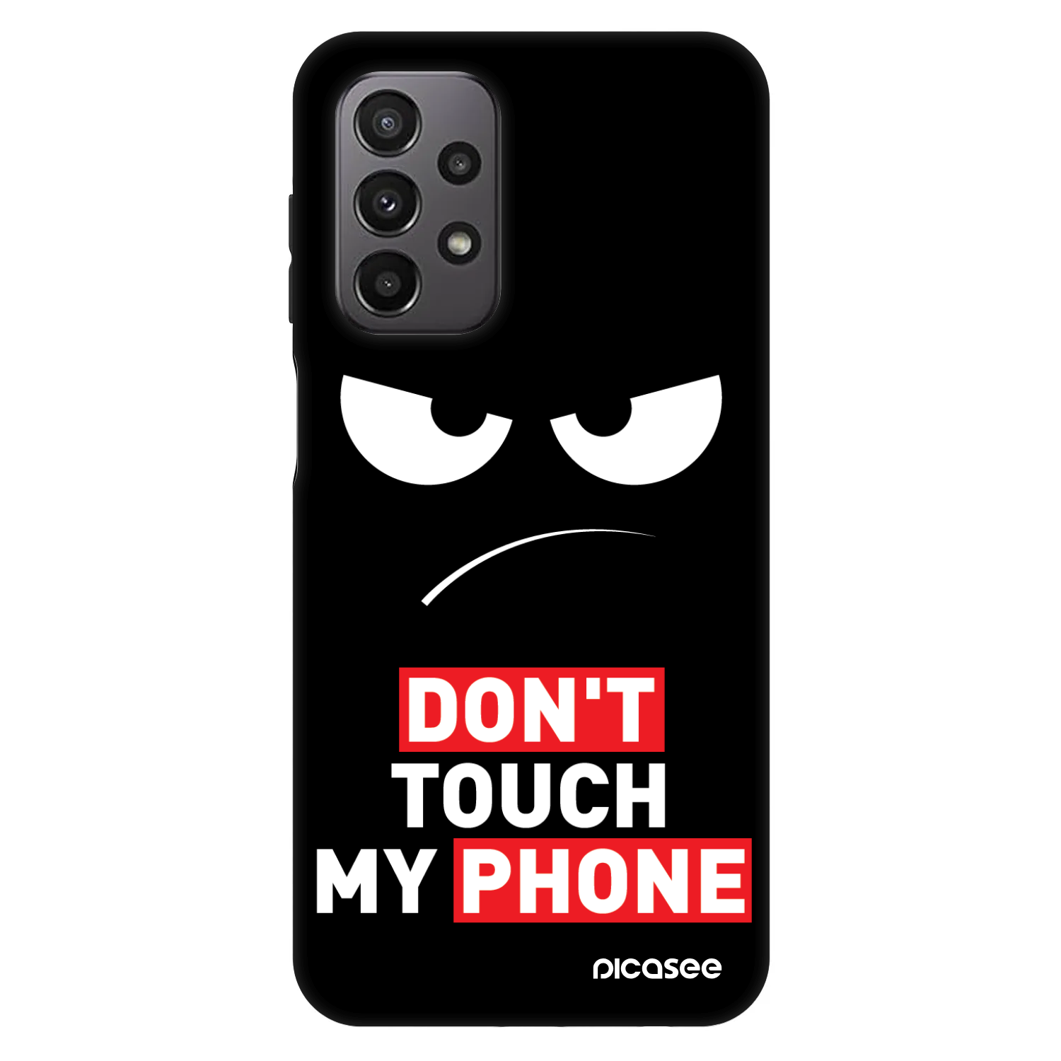 Picasee Fashion Case pentru Samsung Galaxy A23 A235F 4G - Angry Eyes - Transparent