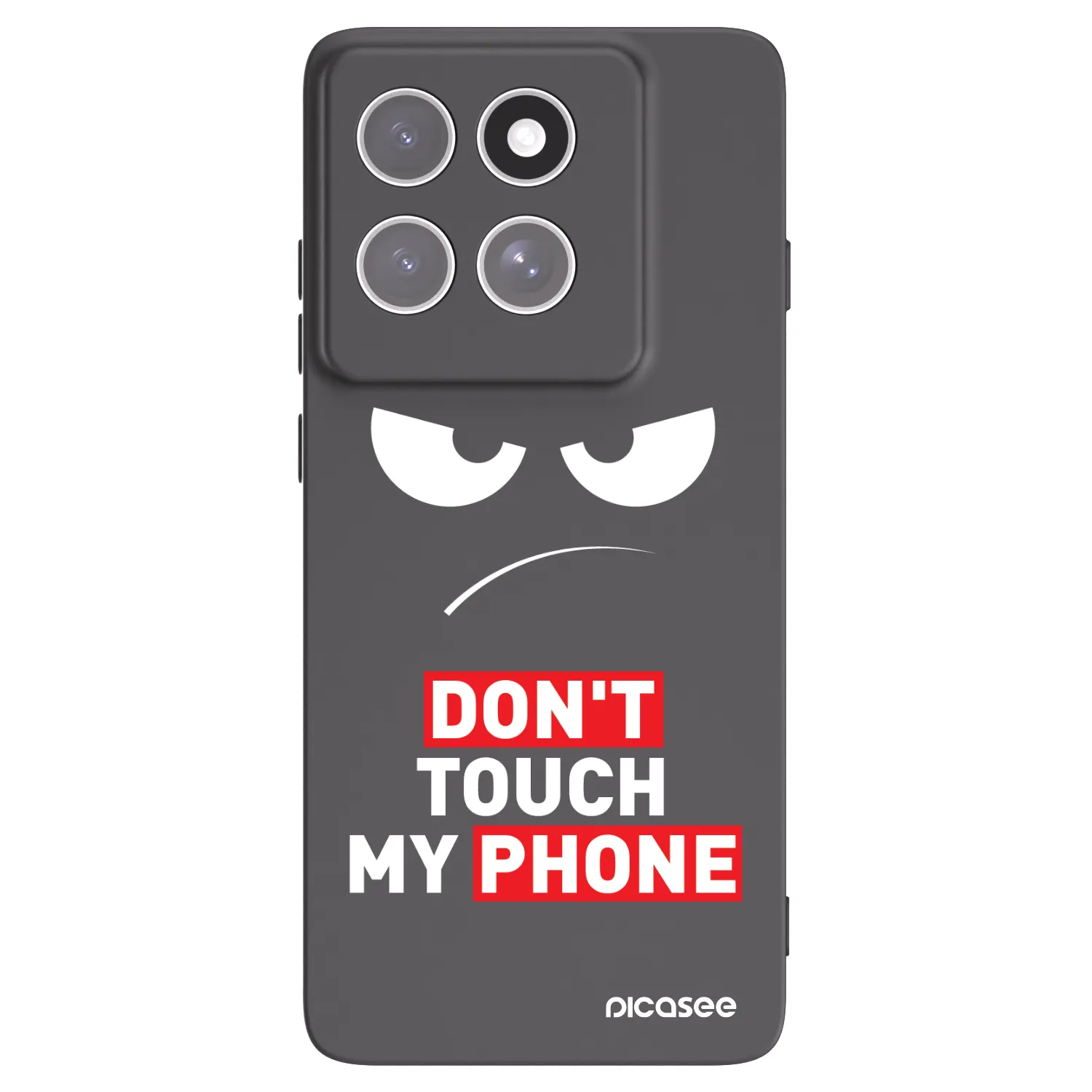 Picasee husă neagră din silicon pentru Motorola Edge 60 Pro - Angry Eyes - Transparent