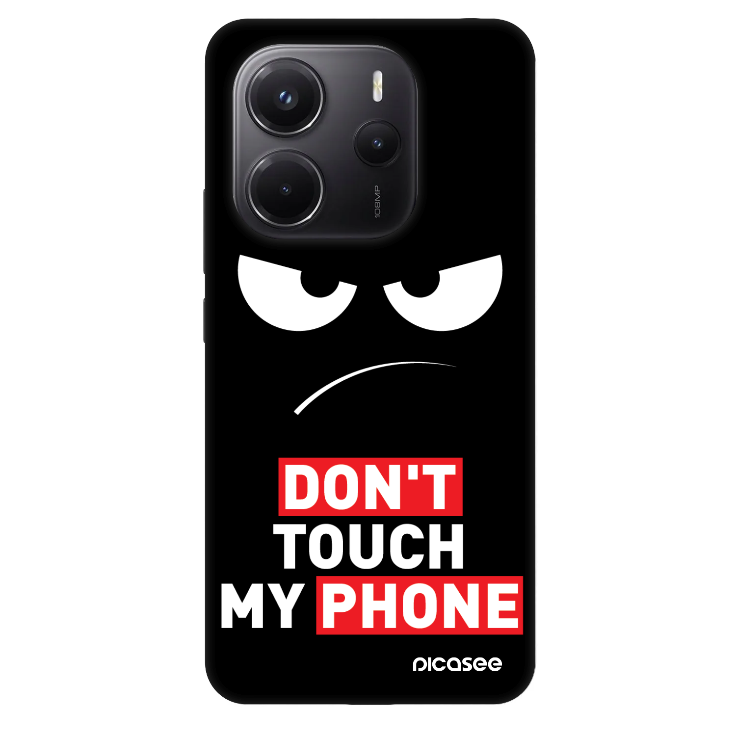 Picasee Fashion Case pentru Xiaomi Redmi Note 14 4G - Angry Eyes - Transparent