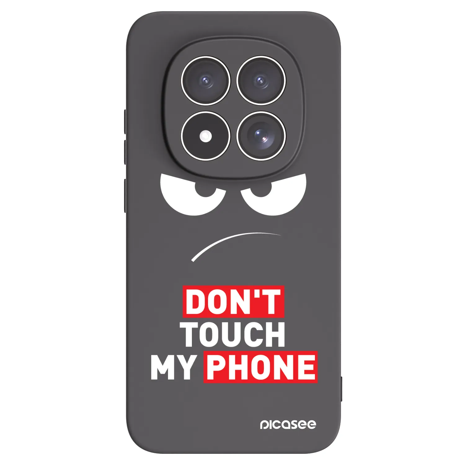 Picasee husă neagră din silicon pentru Xiaomi Redmi Note 15 Pro 4G - Angry Eyes - Transparent