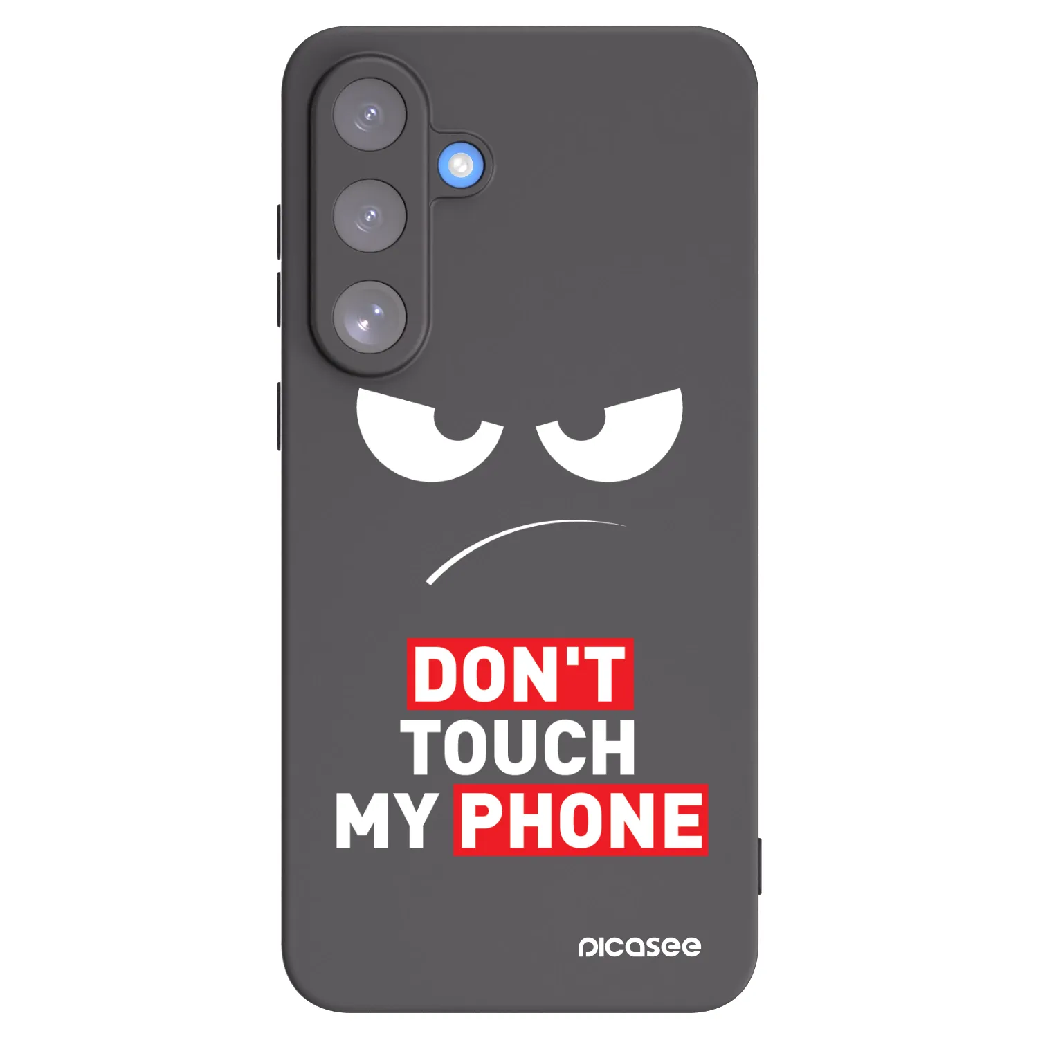 Picasee husă neagră din silicon pentru Samsung Galaxy S25 FE 5G - Angry Eyes - Transparent