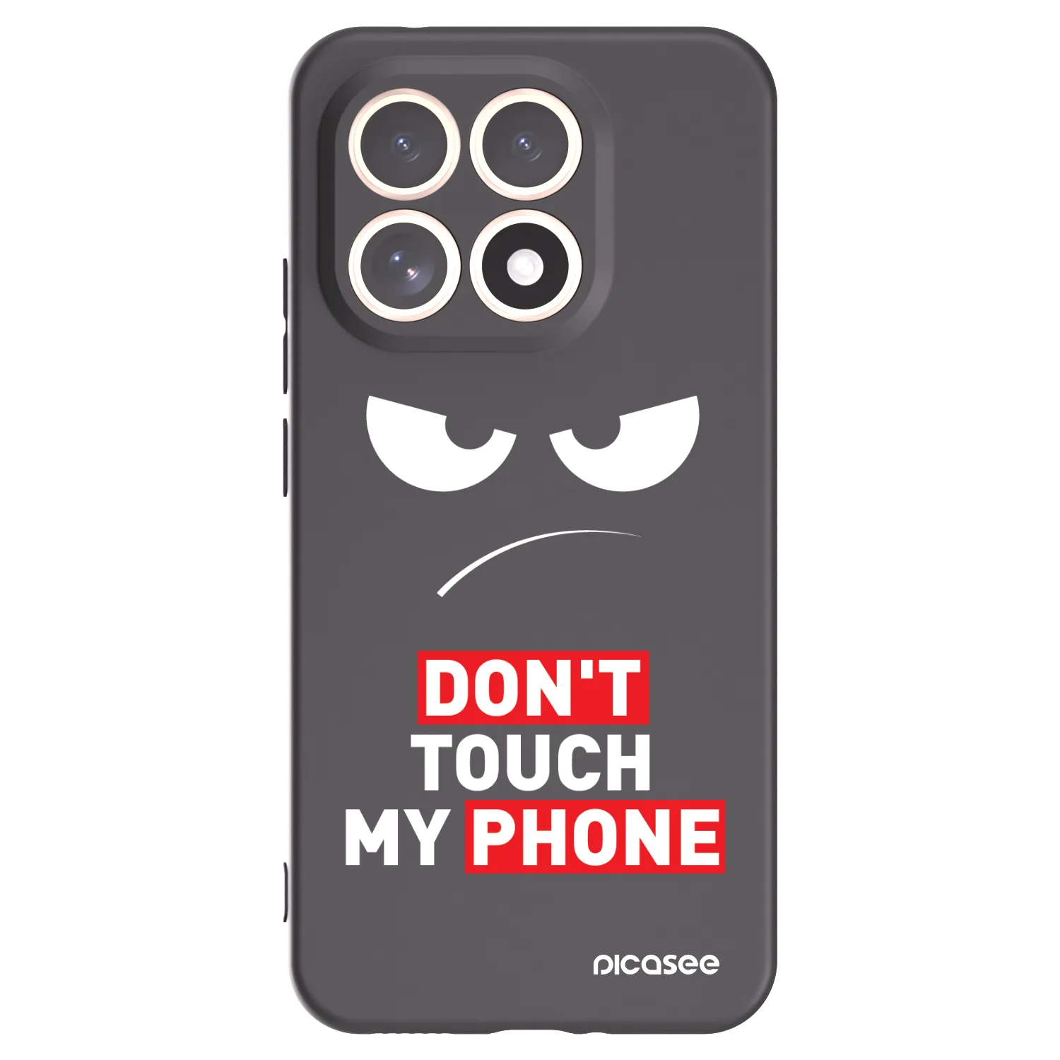 Picasee husă neagră din silicon pentru Xiaomi 15T - Angry Eyes - Transparent